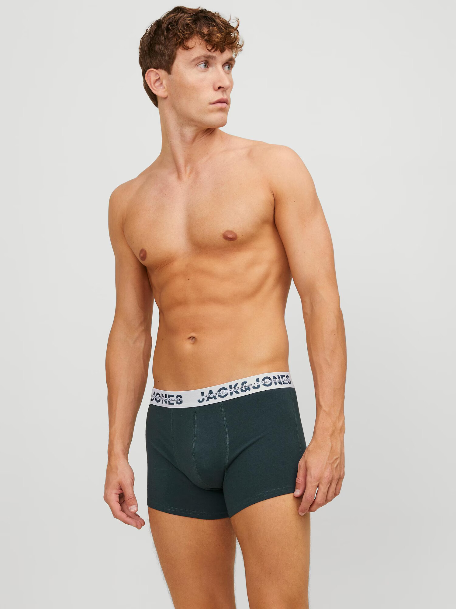 JACK & JONES Boxerky 'DALLAS' béžová melírovaná / námornícka modrá / zelená - Pepit.sk