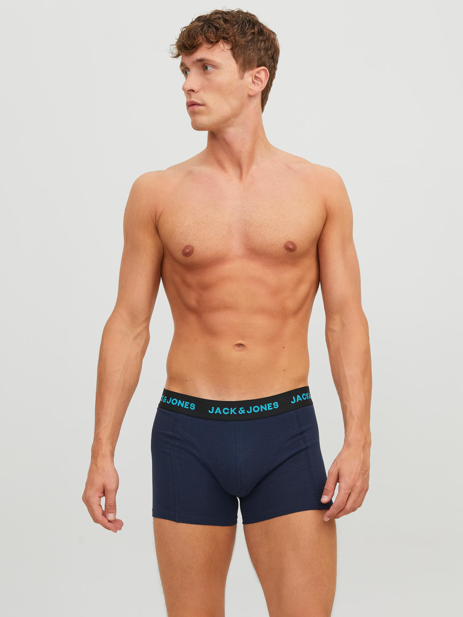 JACK & JONES Boxerky 'Damian' námornícka modrá / vodová / fialová / oranžová - Pepit.sk