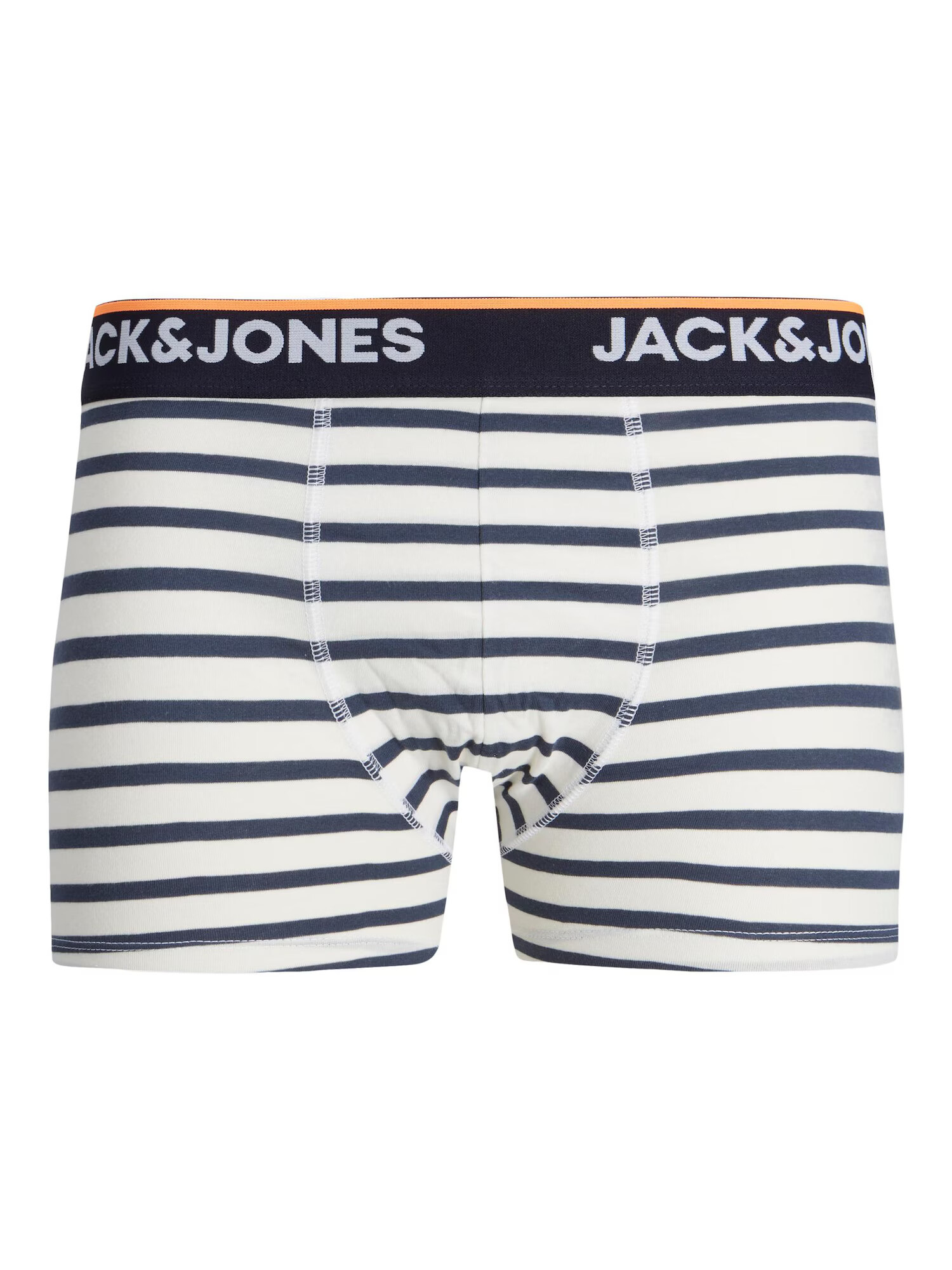 JACK & JONES Boxerky 'Dave' námornícka modrá / oranžová / koralová / šedobiela - Pepit.sk