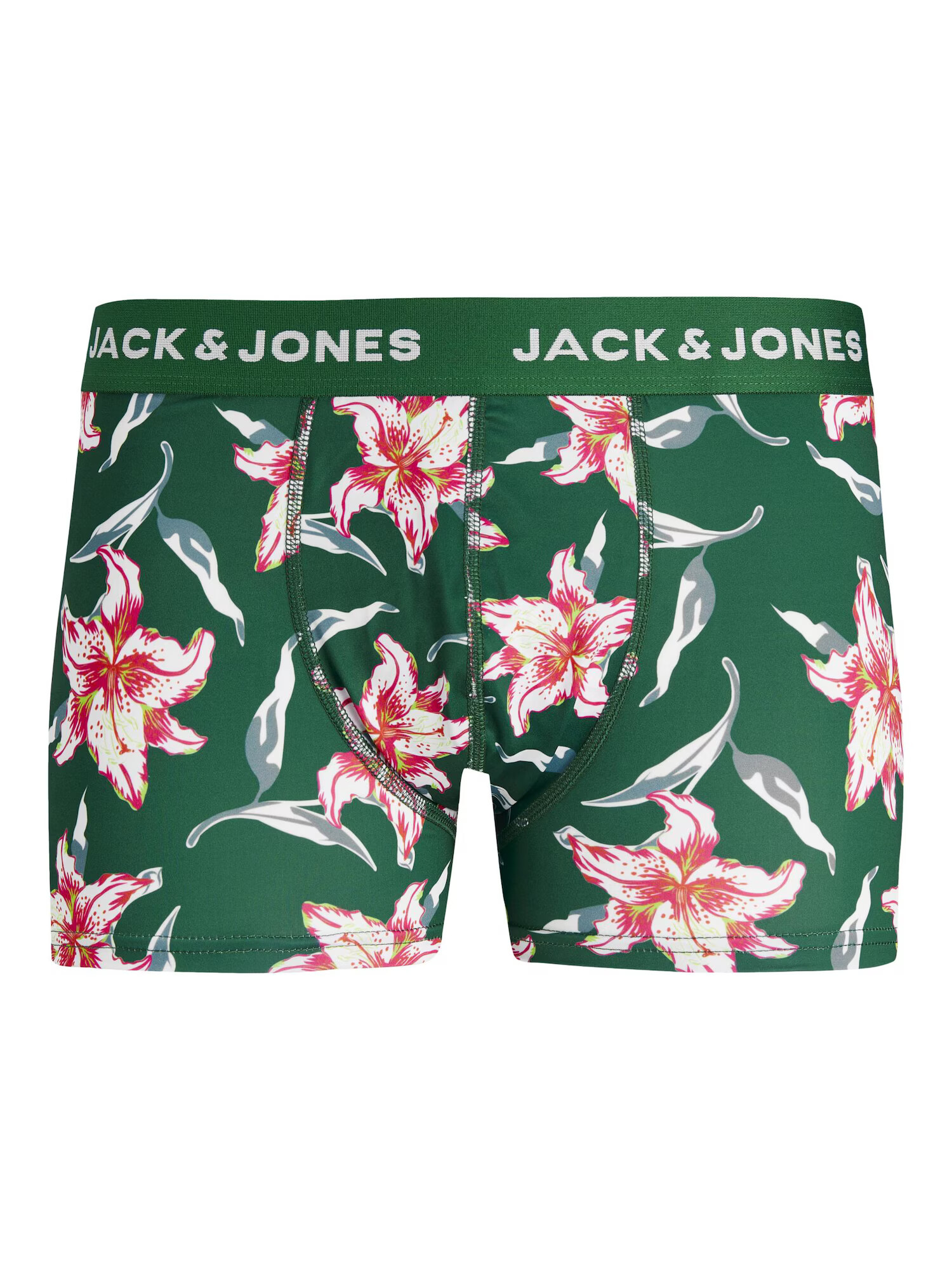 JACK & JONES Boxerky dymovo modrá / tmavozelená / čierna / biela - Pepit.sk