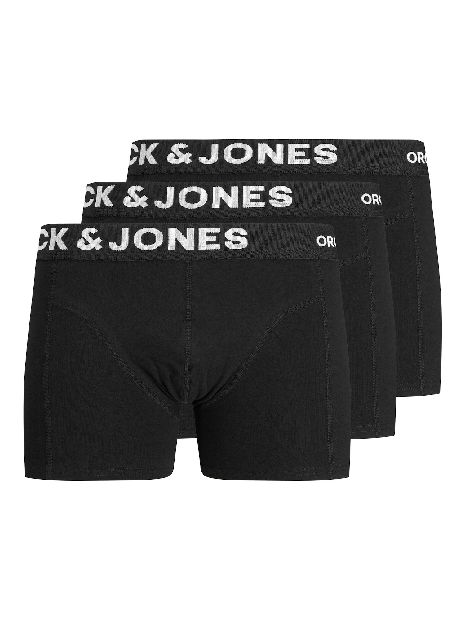 JACK & JONES Boxerky 'Fox' čierna / biela - Pepit.sk