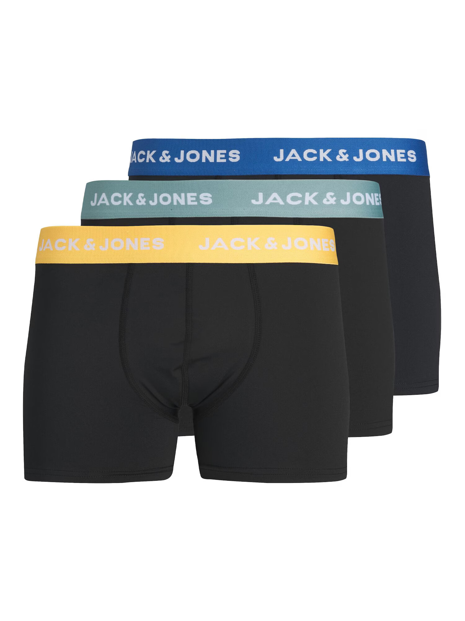 JACK & JONES Boxerky 'GRANT' modrá / opálová / žltá / čierna - Pepit.sk