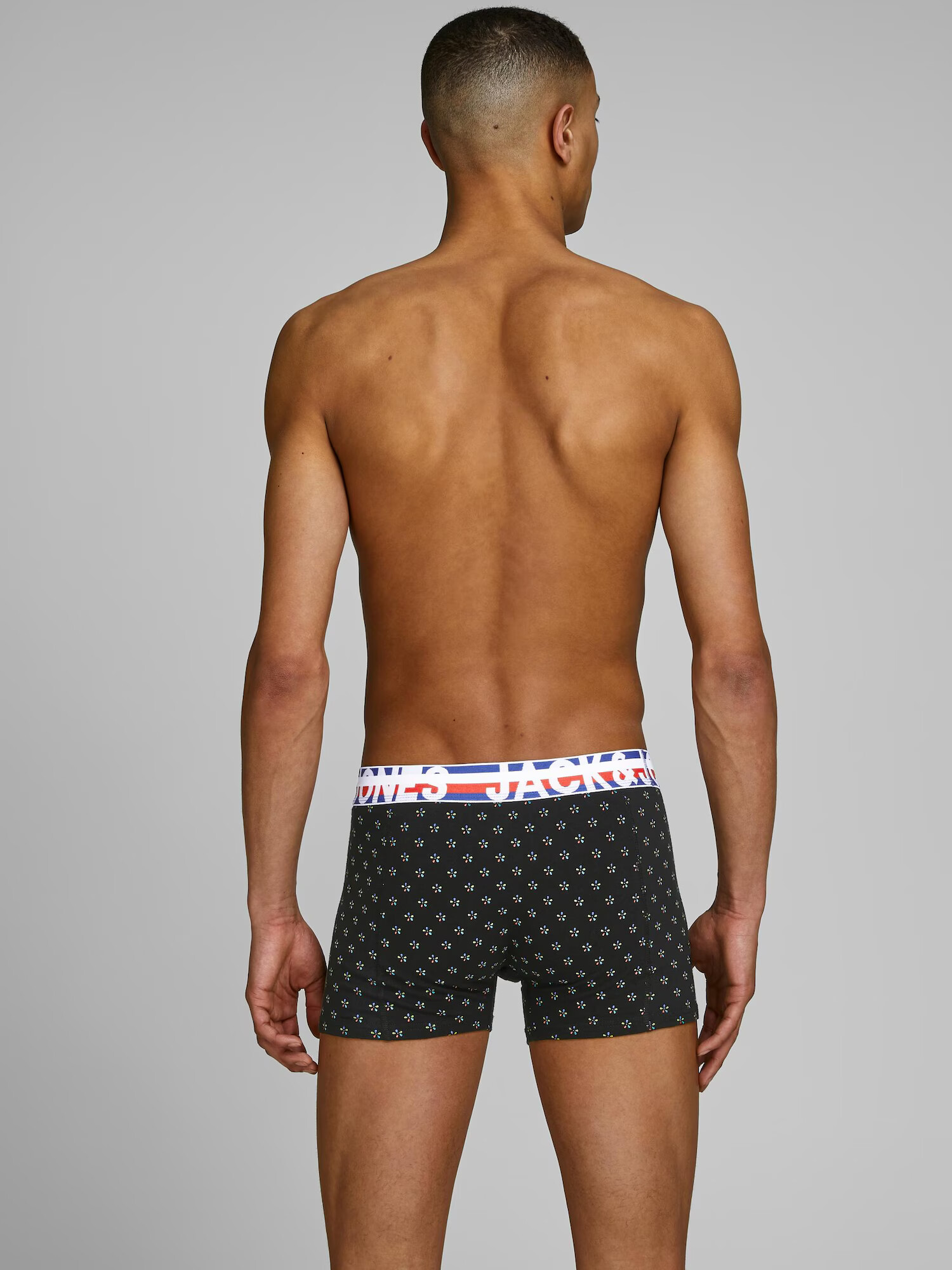 JACK & JONES Boxerky 'Henrik' tmavomodrá / tmavooranžová / červená / čierna / biela - Pepit.sk