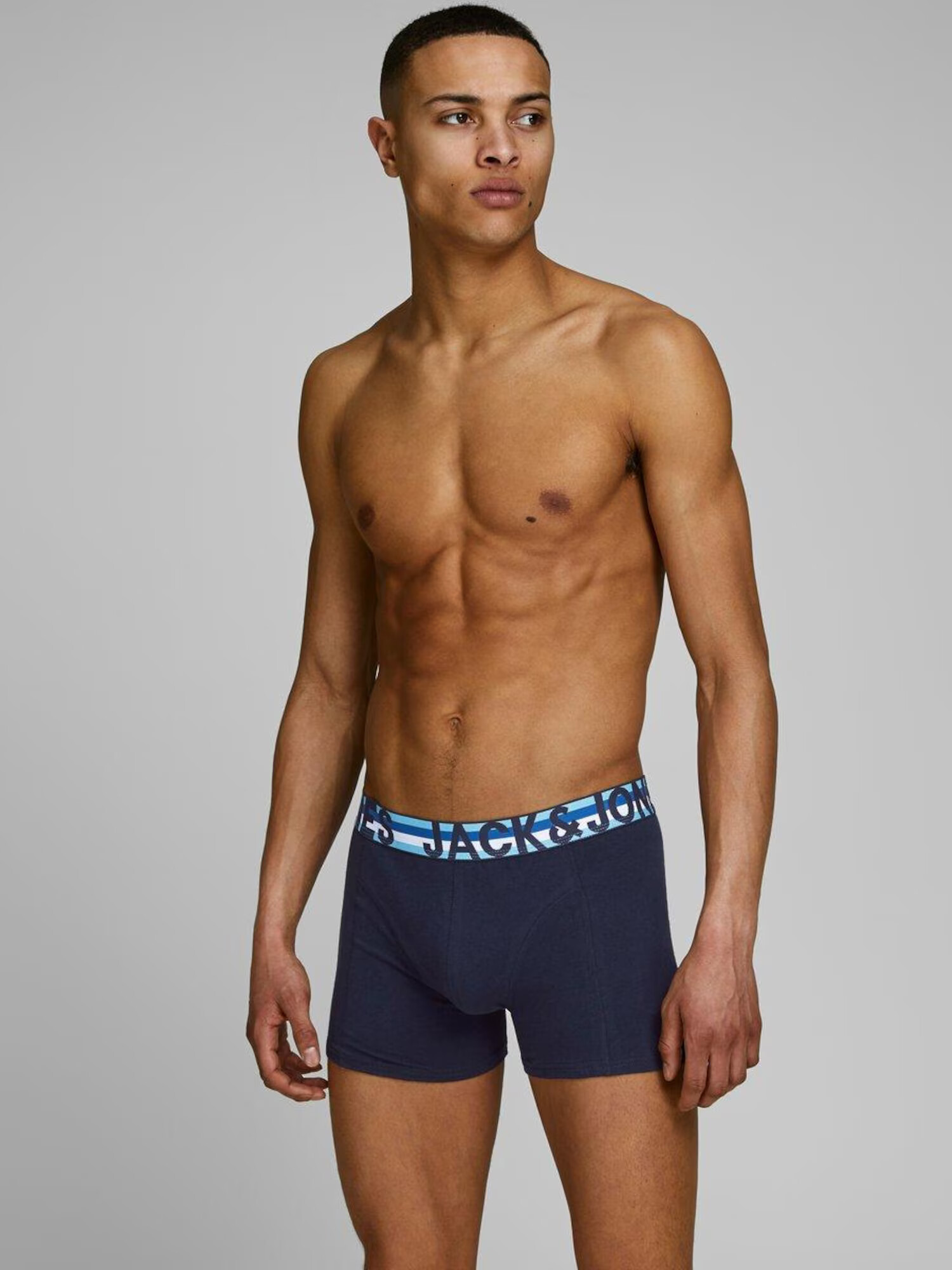 JACK & JONES Boxerky 'Henrik' tmavomodrá / tmavooranžová / červená / čierna / biela - Pepit.sk