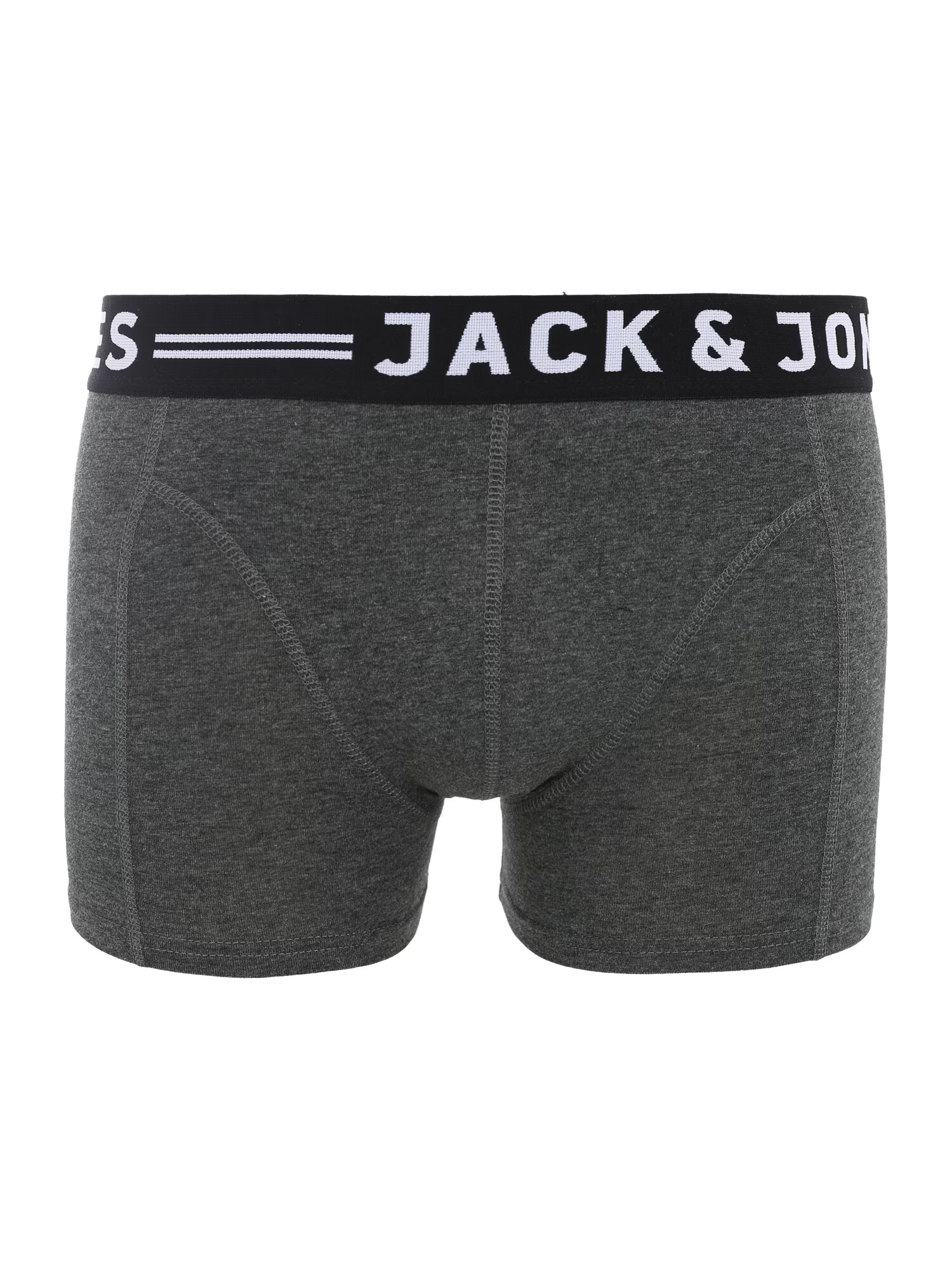 JACK & JONES Boxerky 'Sense' tmavosivá / čierna / biela - Pepit.sk