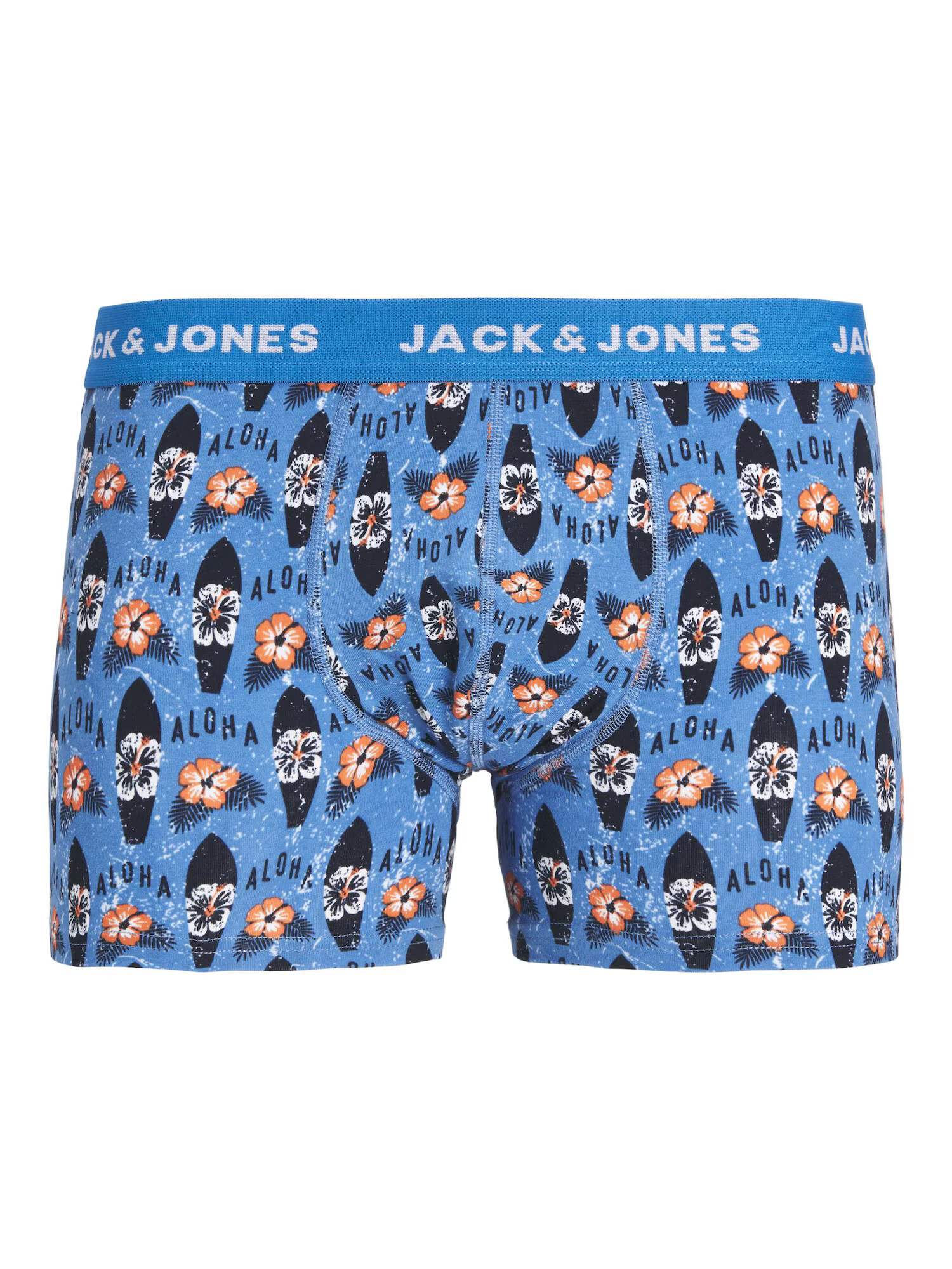 JACK & JONES Boxerky 'Kapaa' modrá / námornícka modrá / dymovo modrá / oranžová - Pepit.sk