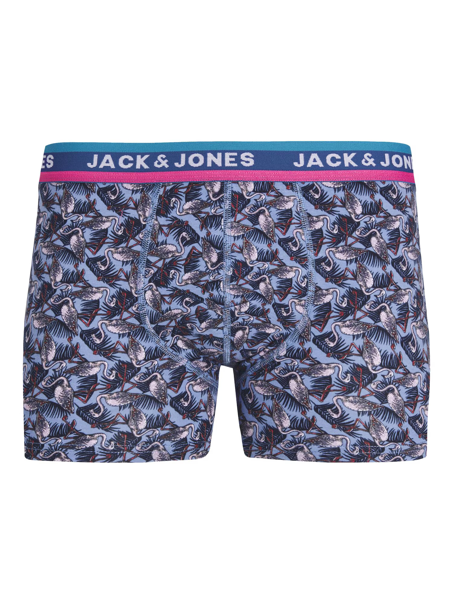 JACK & JONES Boxerky 'KELAND' modrá / námornícka modrá / sivá melírovaná / ružová - Pepit.sk