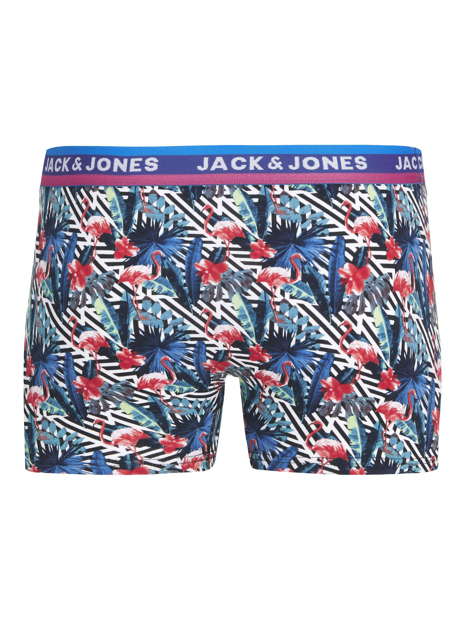 JACK & JONES Boxerky 'KELAND' modrá / námornícka modrá / sivá melírovaná / ružová - Pepit.sk