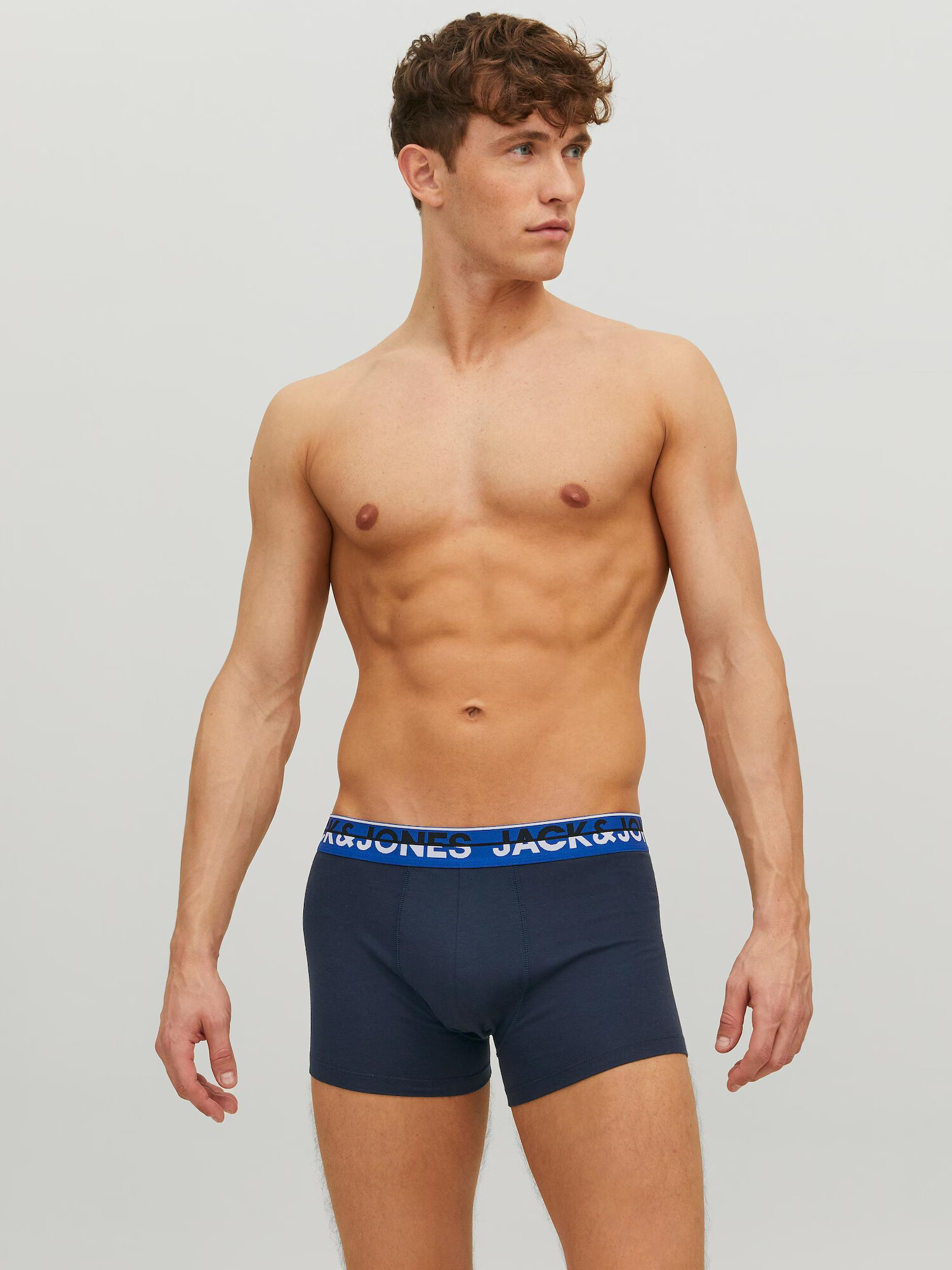 JACK & JONES Boxerky 'Koda' tmavomodrá / kráľovská modrá / sivá melírovaná / čierna - Pepit.sk