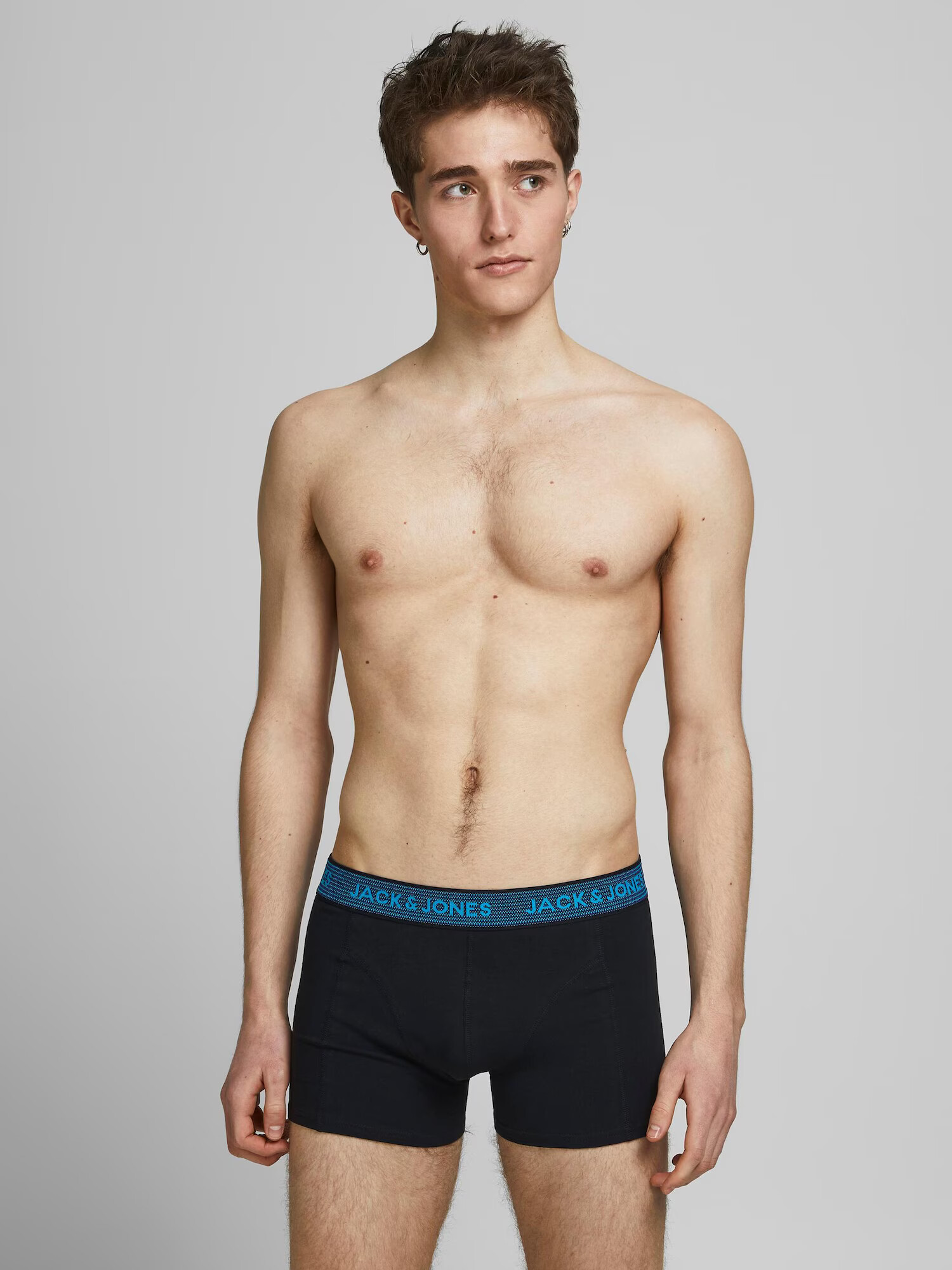 JACK & JONES Boxerky modrá / čierna - Pepit.sk