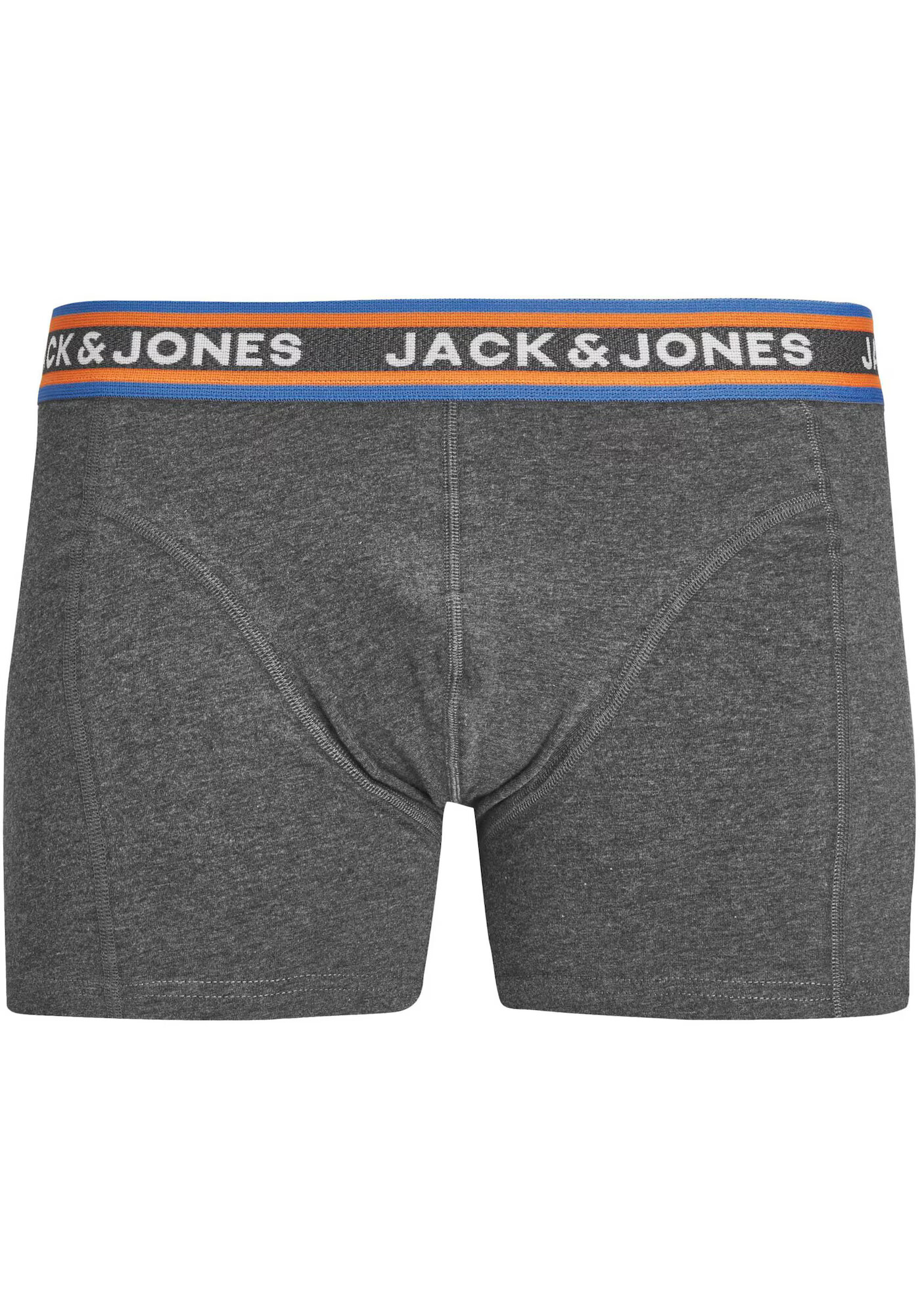 JACK & JONES Boxerky 'MYLE' námornícka modrá / sivá / oranžová / biela - Pepit.sk