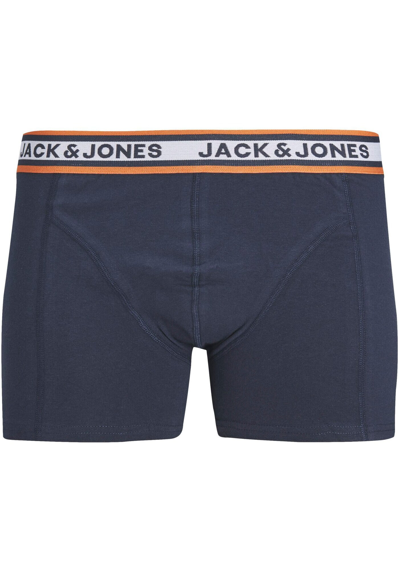 JACK & JONES Boxerky 'MYLE' námornícka modrá / sivá / oranžová / biela - Pepit.sk