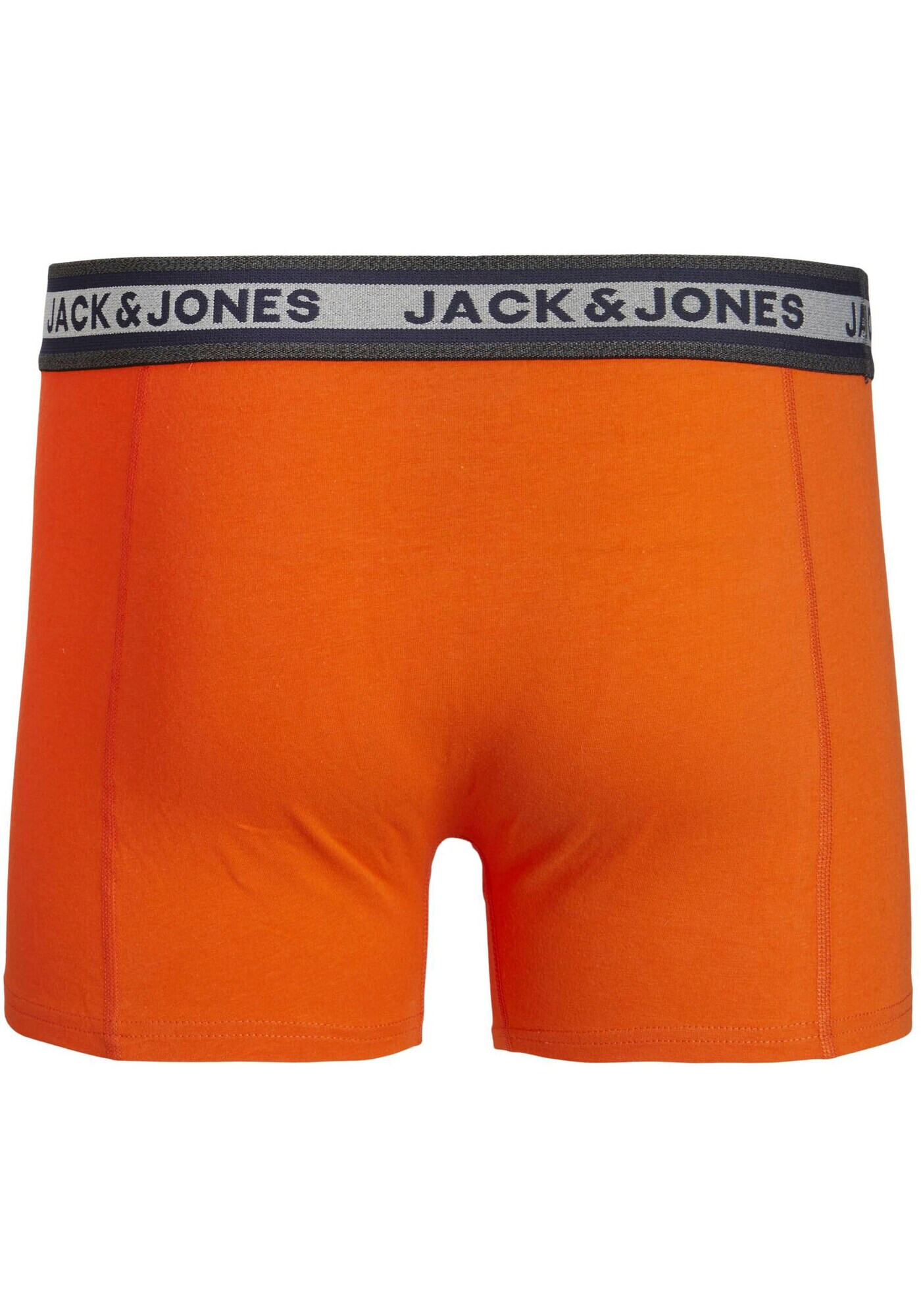 JACK & JONES Boxerky 'MYLE' námornícka modrá / sivá / oranžová / biela - Pepit.sk