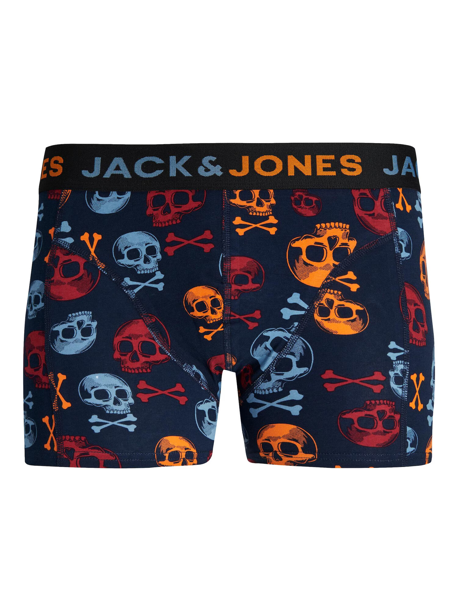 JACK & JONES Boxerky námornícka modrá / nebesky modrá / oranžová / karmínovo červená - Pepit.sk