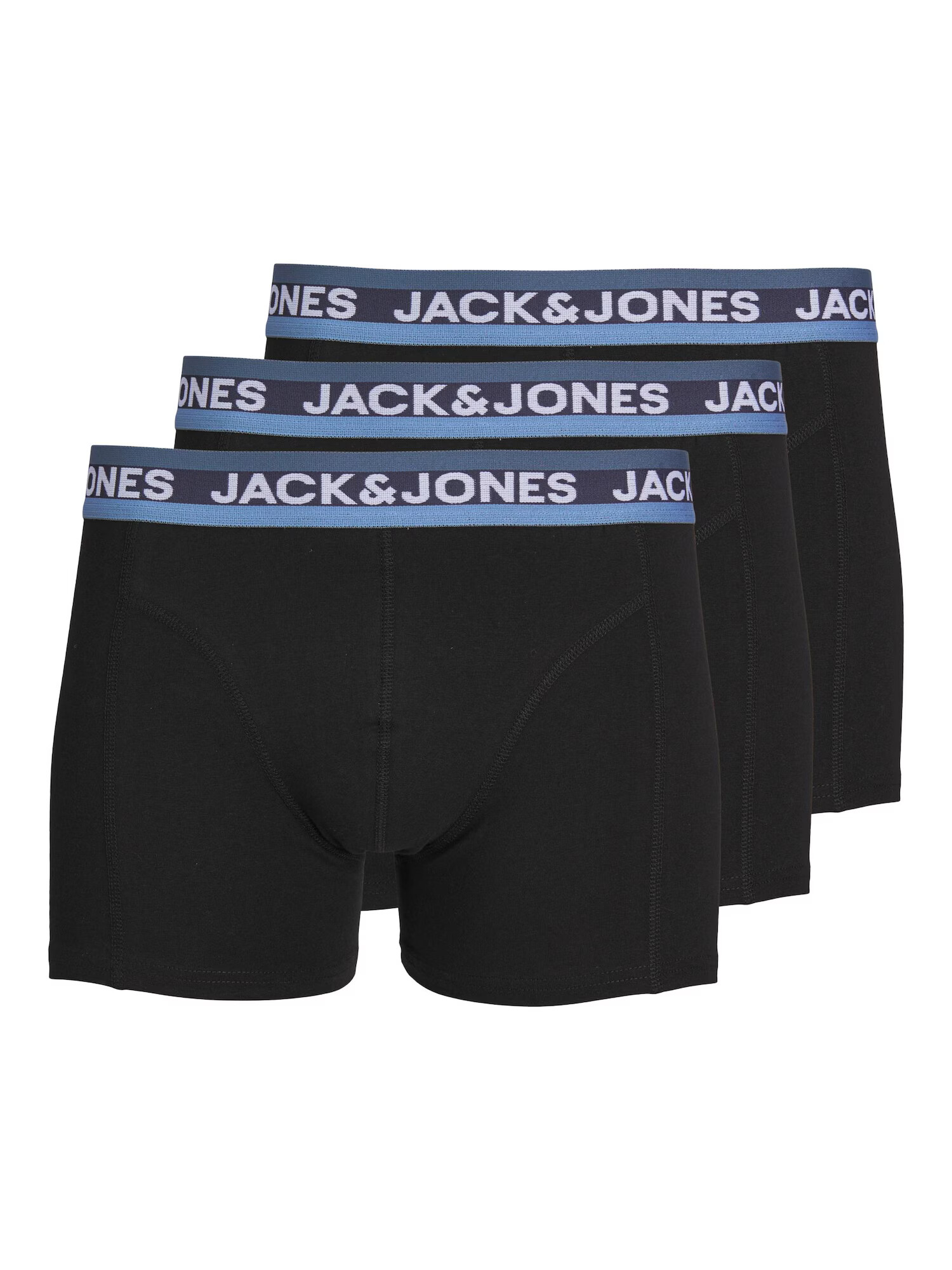 JACK & JONES Boxerky námornícka modrá / pastelovo modrá / svetlomodrá / čierna - Pepit.sk