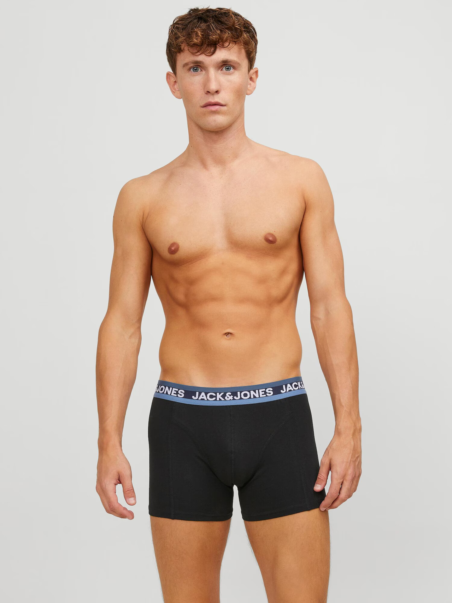 JACK & JONES Boxerky námornícka modrá / pastelovo modrá / svetlomodrá / čierna - Pepit.sk