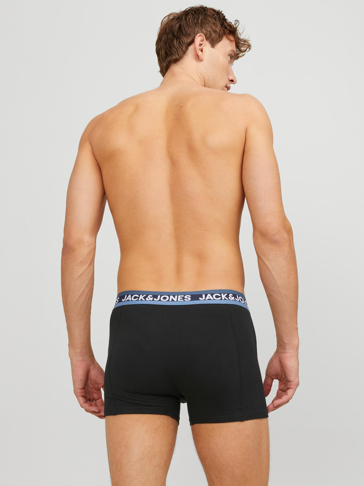 JACK & JONES Boxerky námornícka modrá / pastelovo modrá / svetlomodrá / čierna - Pepit.sk