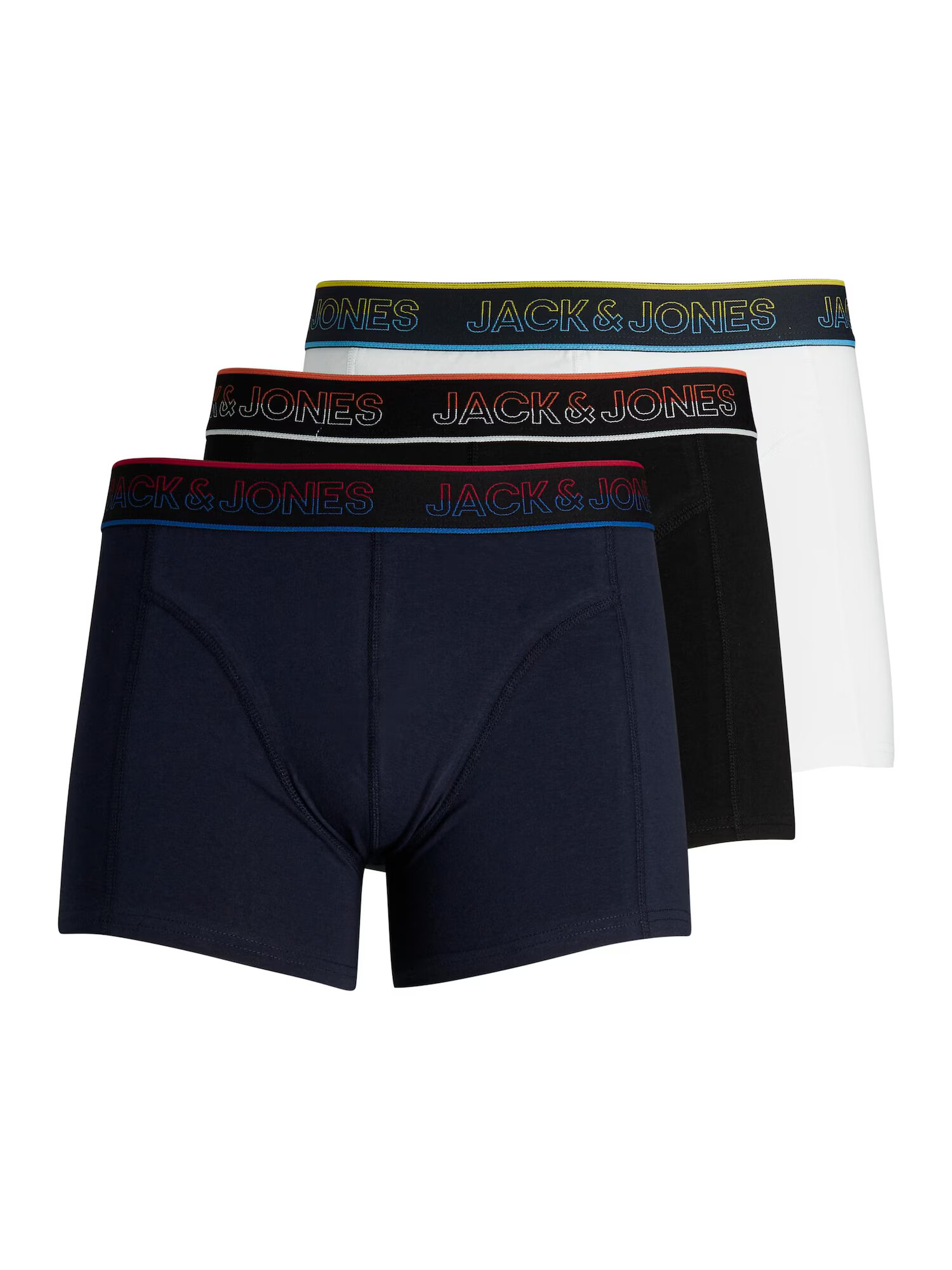 JACK & JONES Boxerky 'Owen' svetlomodrá / tmavomodrá / červená / čierna / biela - Pepit.sk