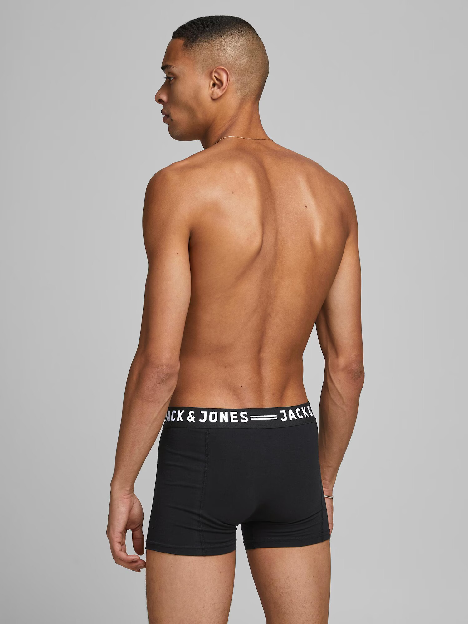 JACK & JONES Boxerky 'Sense' čierna / biela - Pepit.sk