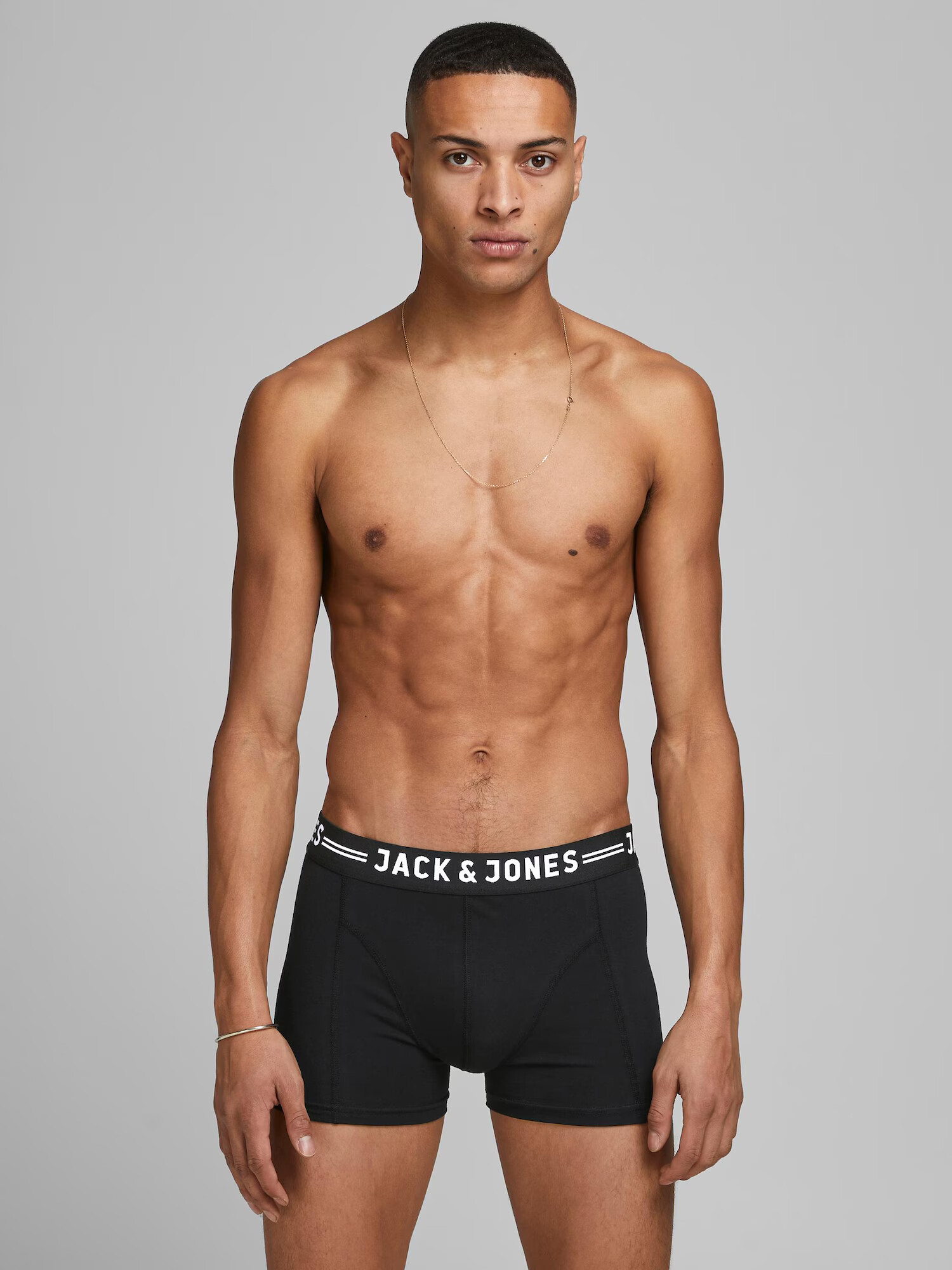 JACK & JONES Boxerky 'Sense' čierna / biela - Pepit.sk