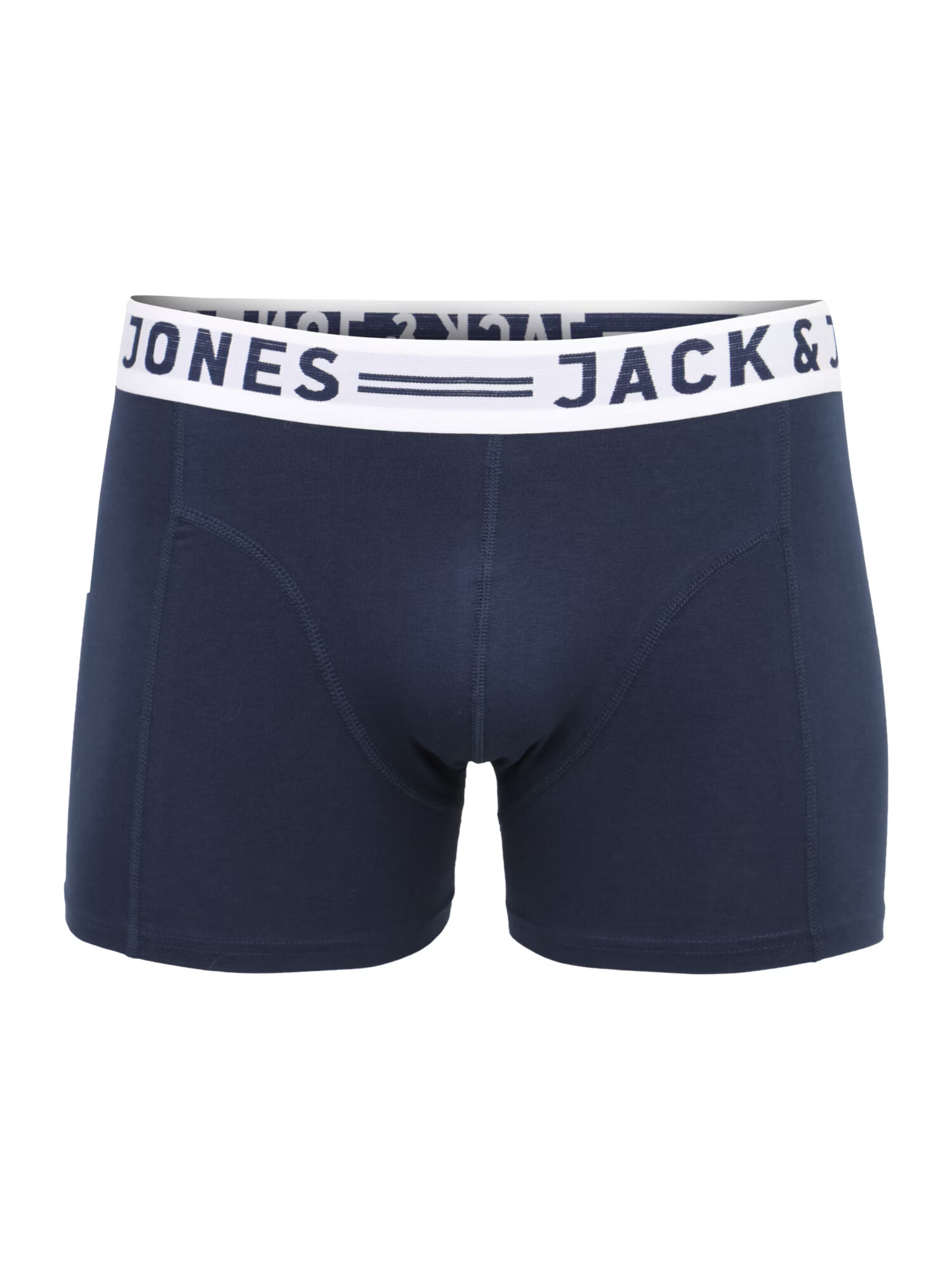 JACK & JONES Boxerky 'Sense' námornícka modrá / šedobiela - Pepit.sk