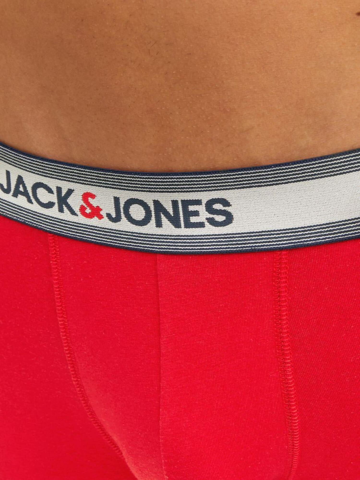 JACK & JONES Boxerky 'SKYLER' námornícka modrá / červená / čierna / biela - Pepit.sk