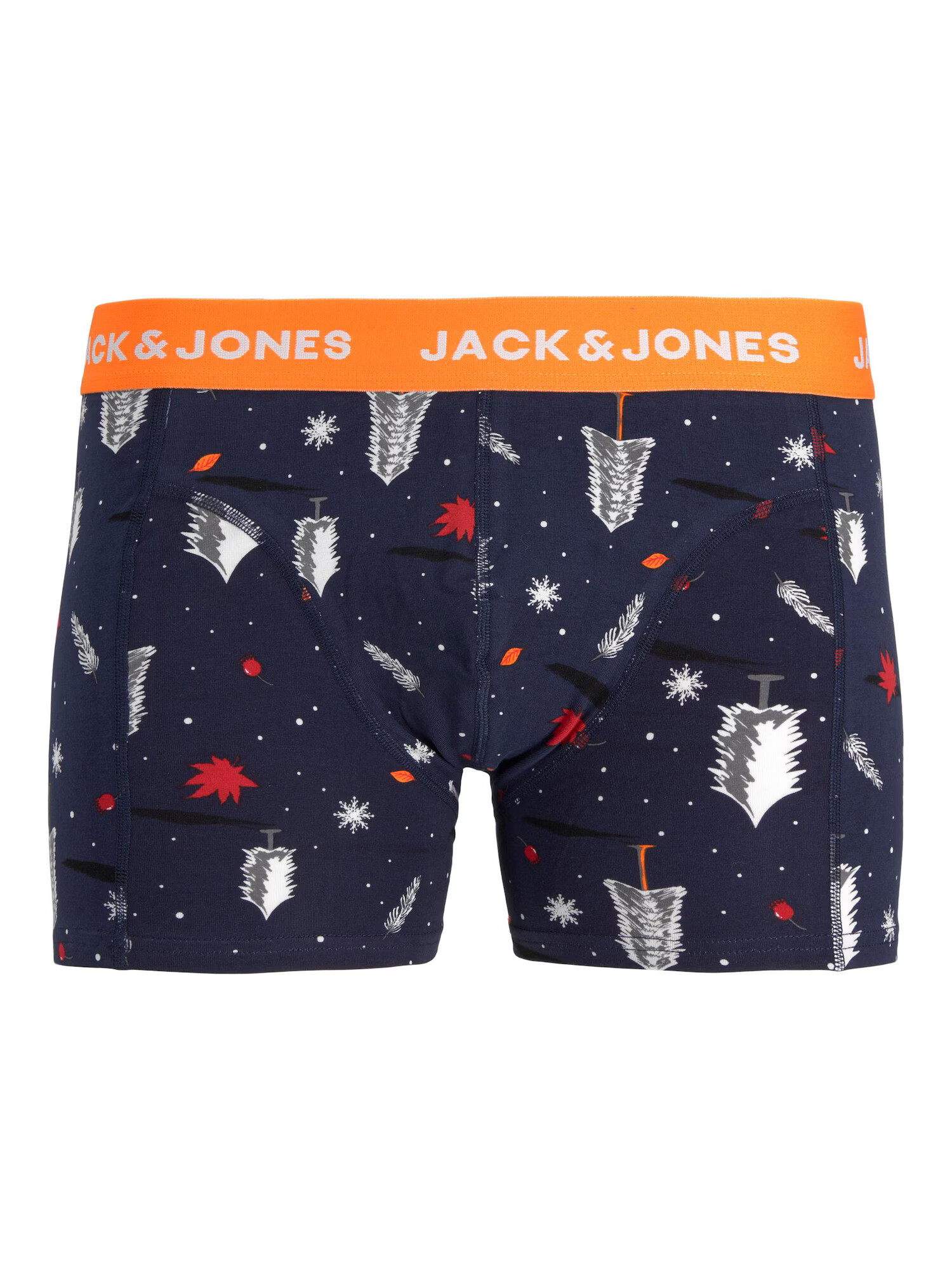 JACK & JONES Boxerky 'Snowmann' námornícka modrá / oranžová / červená / biela - Pepit.sk