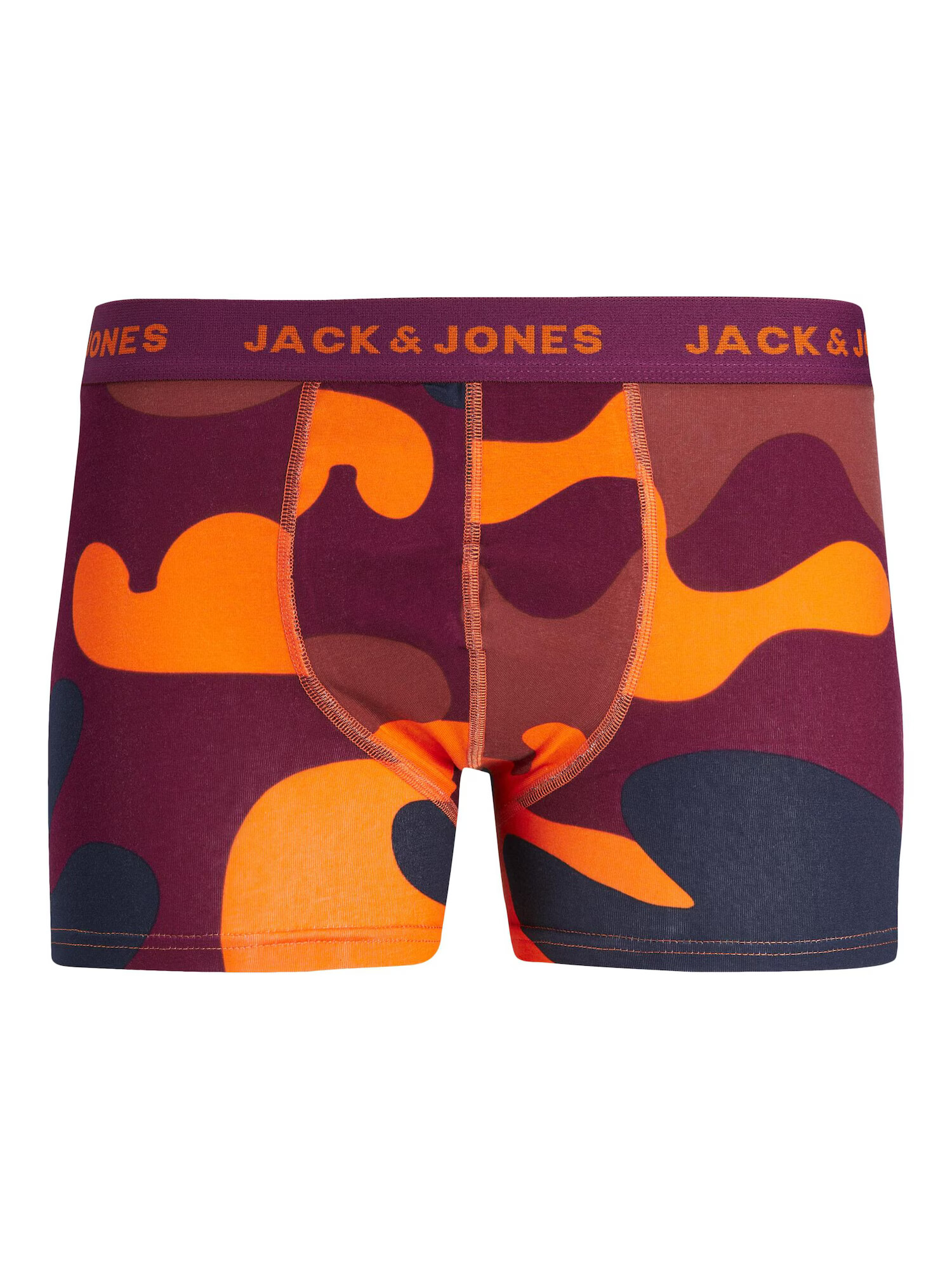 JACK & JONES Boxerky tmavomodrá / olivová / oranžová / červená - Pepit.sk