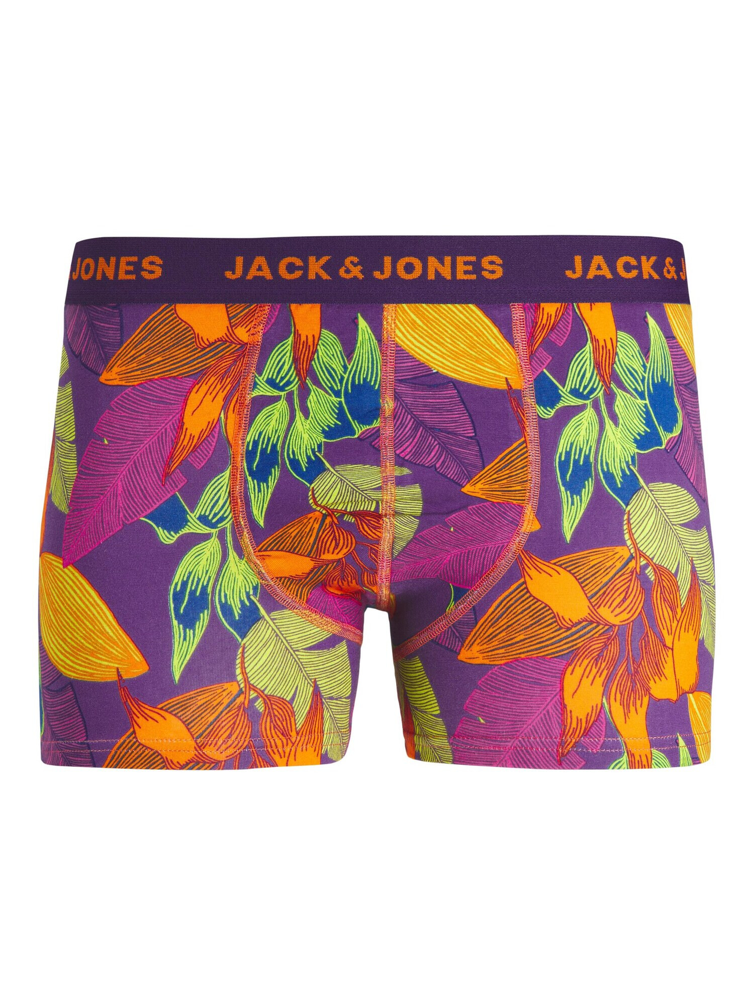 JACK & JONES Boxerky tmavomodrá / zelená / tmavofialová / tmavooranžová - Pepit.sk