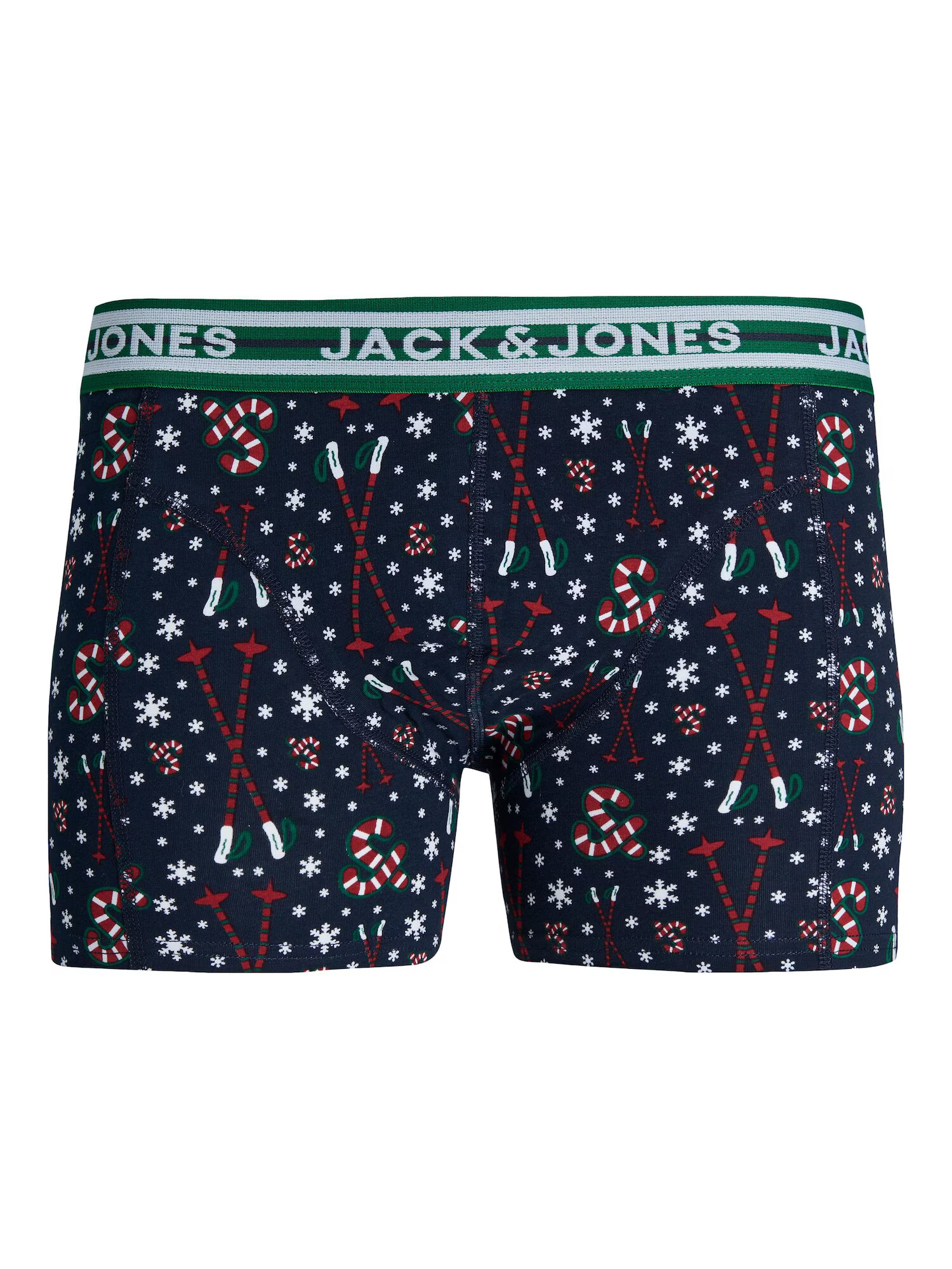 JACK & JONES Boxerky 'XMAS CANDY' námornícka modrá / zelená / červená / biela - Pepit.sk