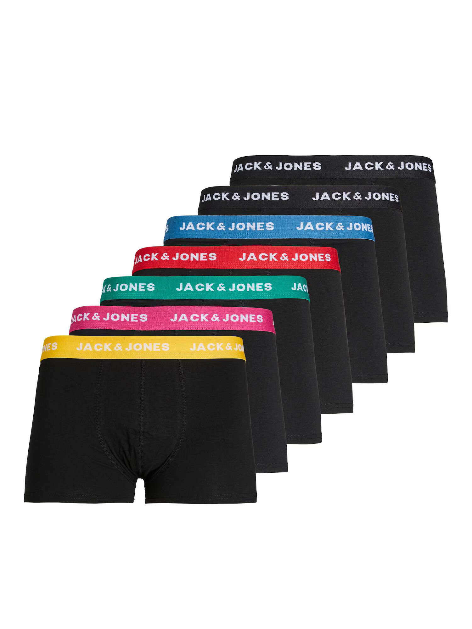 JACK & JONES Boxerky žltá / zelená / ružová / červená / čierna - Pepit.sk