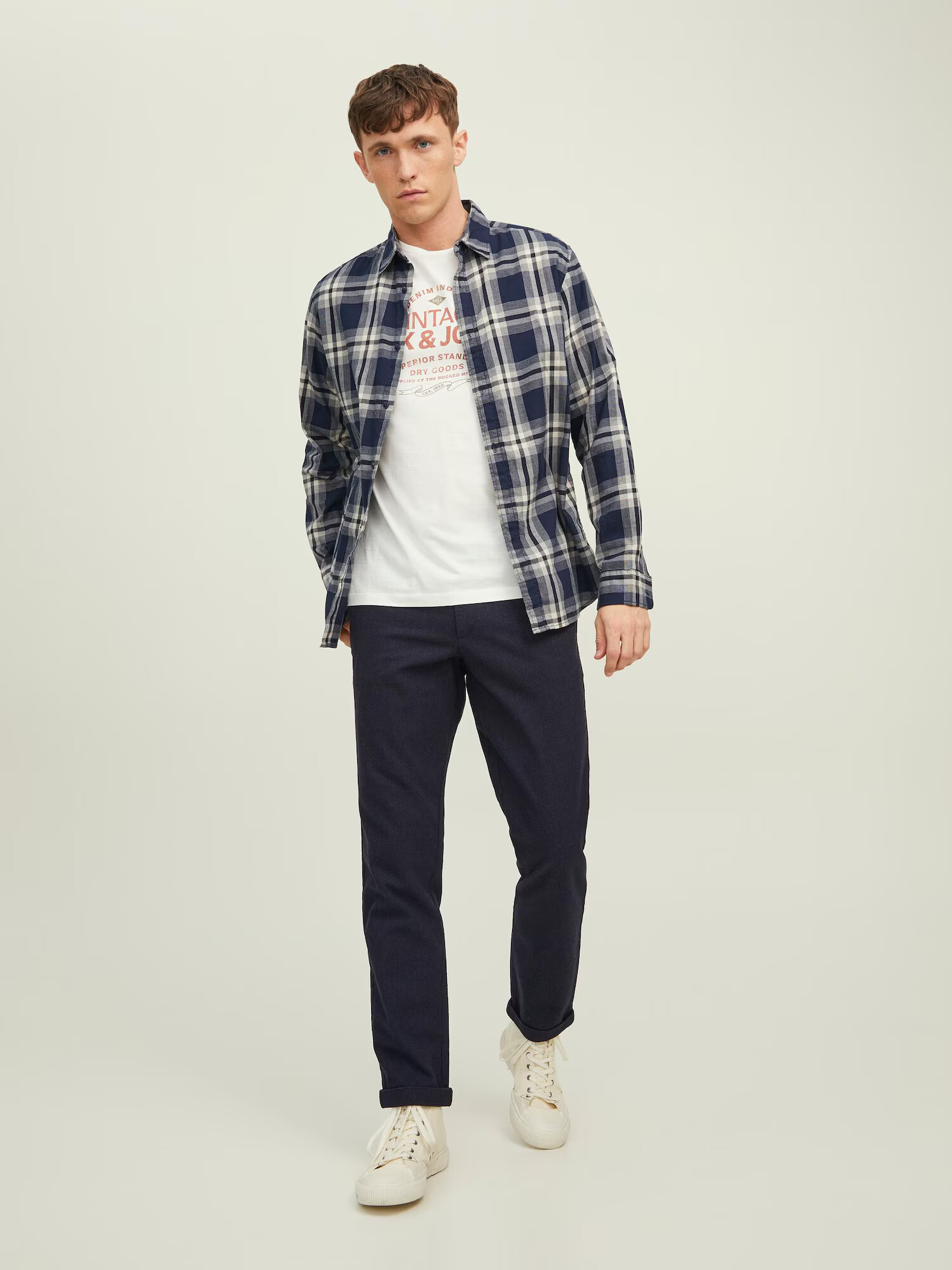 JACK & JONES Nohavice 'Ollie' námornícka modrá - Pepit.sk