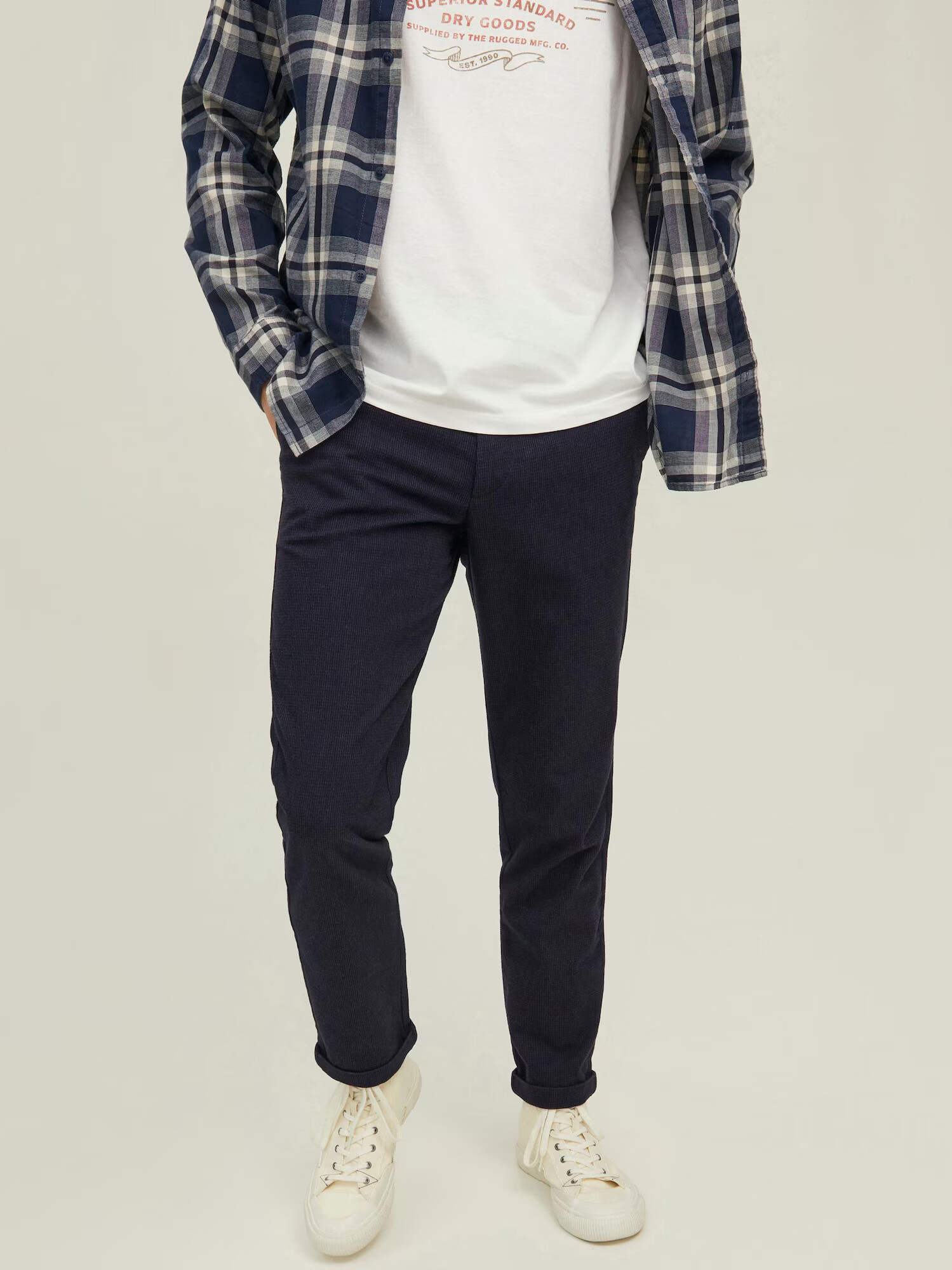 JACK & JONES Nohavice 'Ollie' námornícka modrá - Pepit.sk