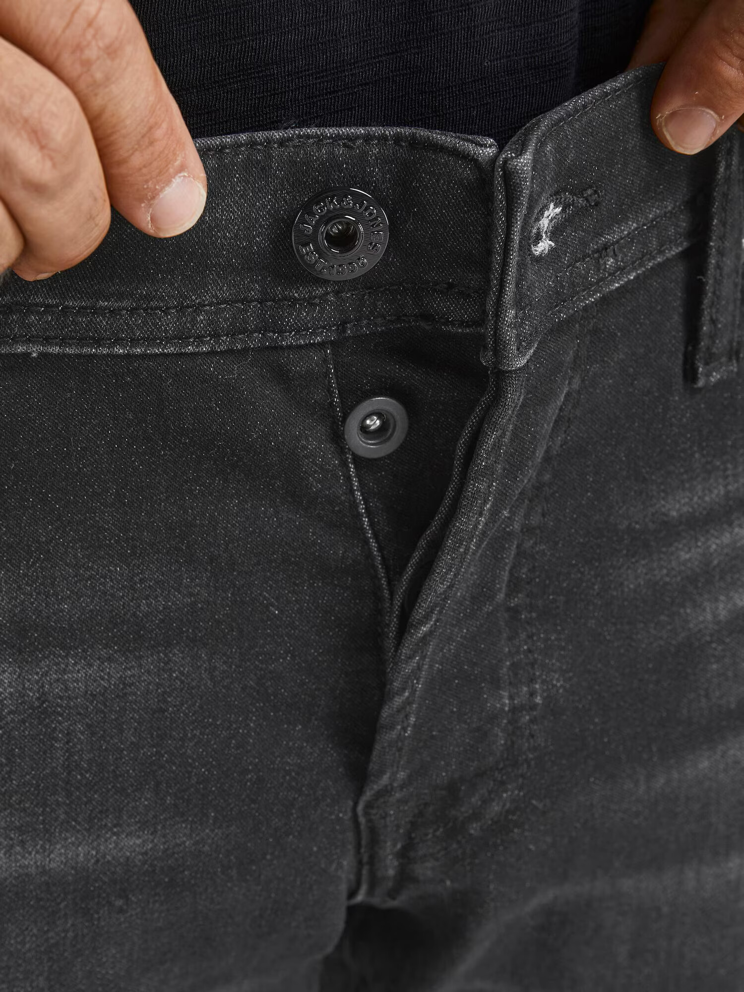 JACK & JONES Džínsy 'Glenn' čierny denim - Pepit.sk