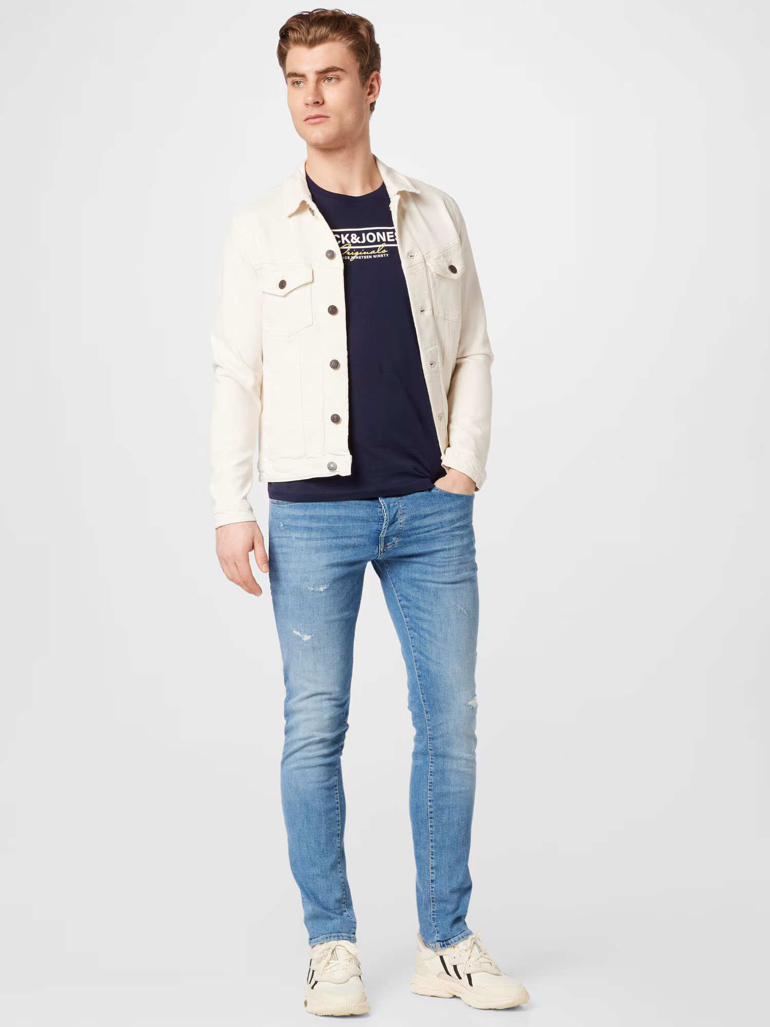 JACK & JONES Džínsy 'Glenn' modrá denim - Pepit.sk