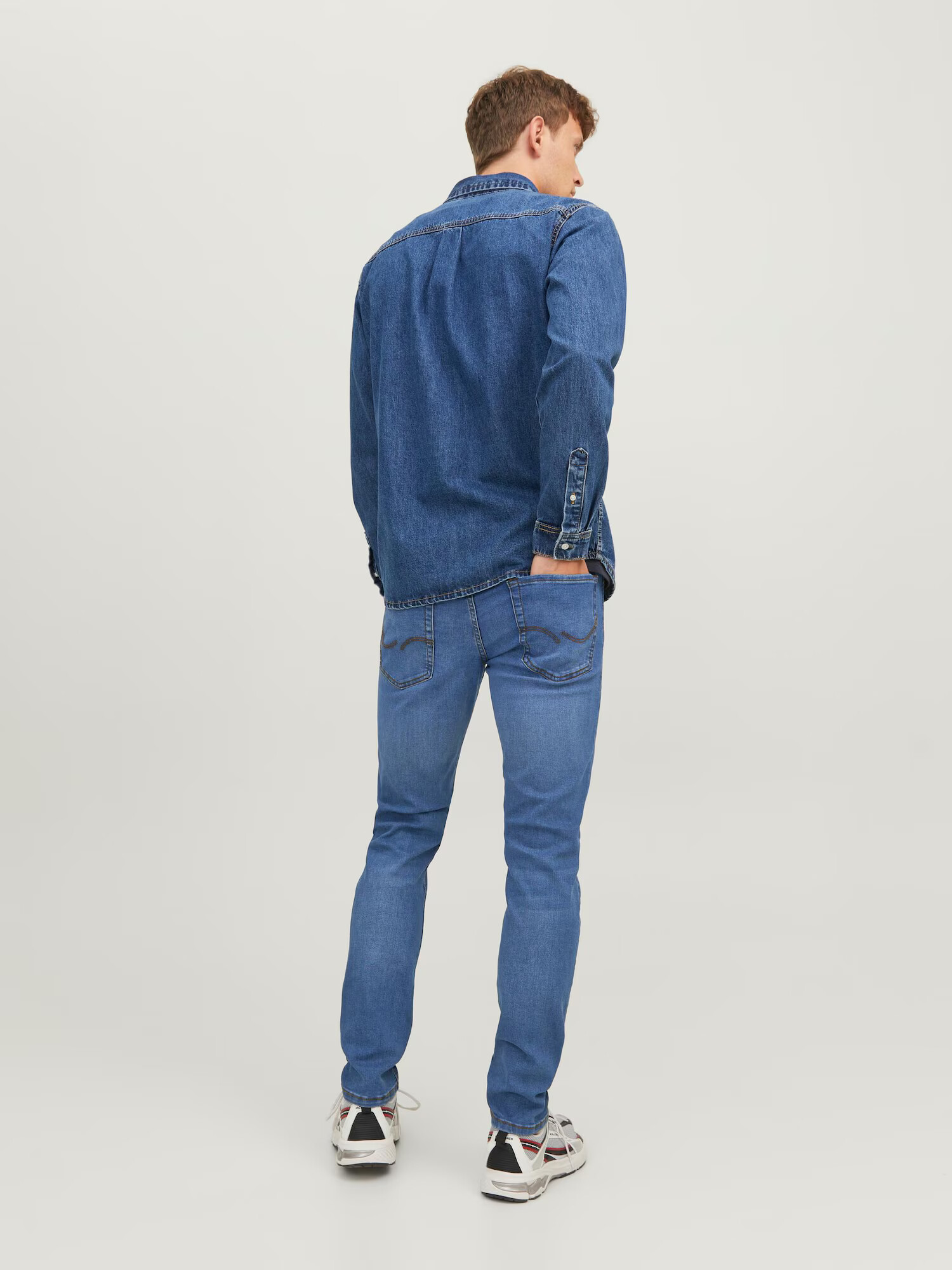 JACK & JONES Džínsy 'Glenn' modrá denim - Pepit.sk