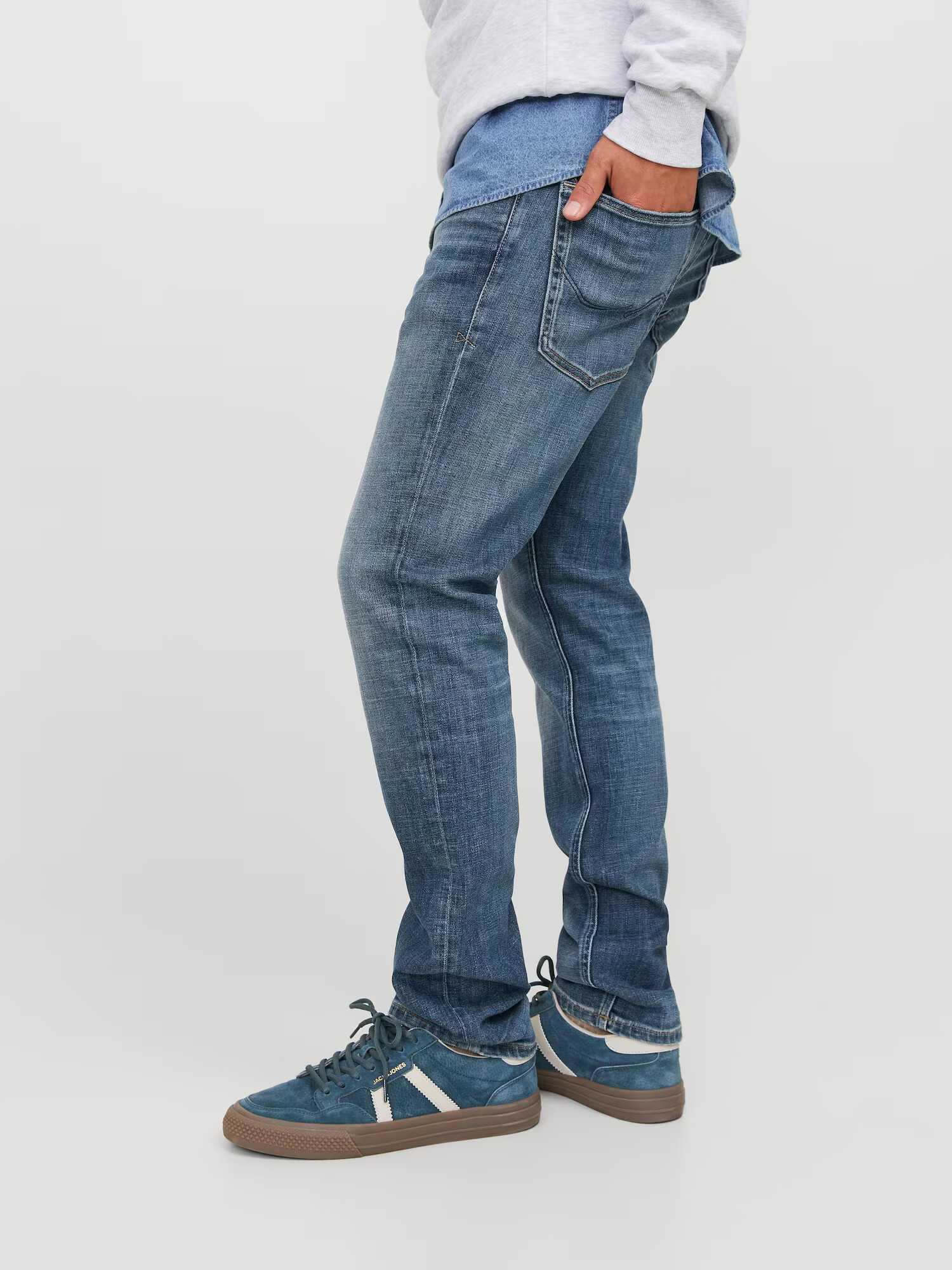 JACK & JONES Džínsy 'Glenn Ward' modrá denim - Pepit.sk