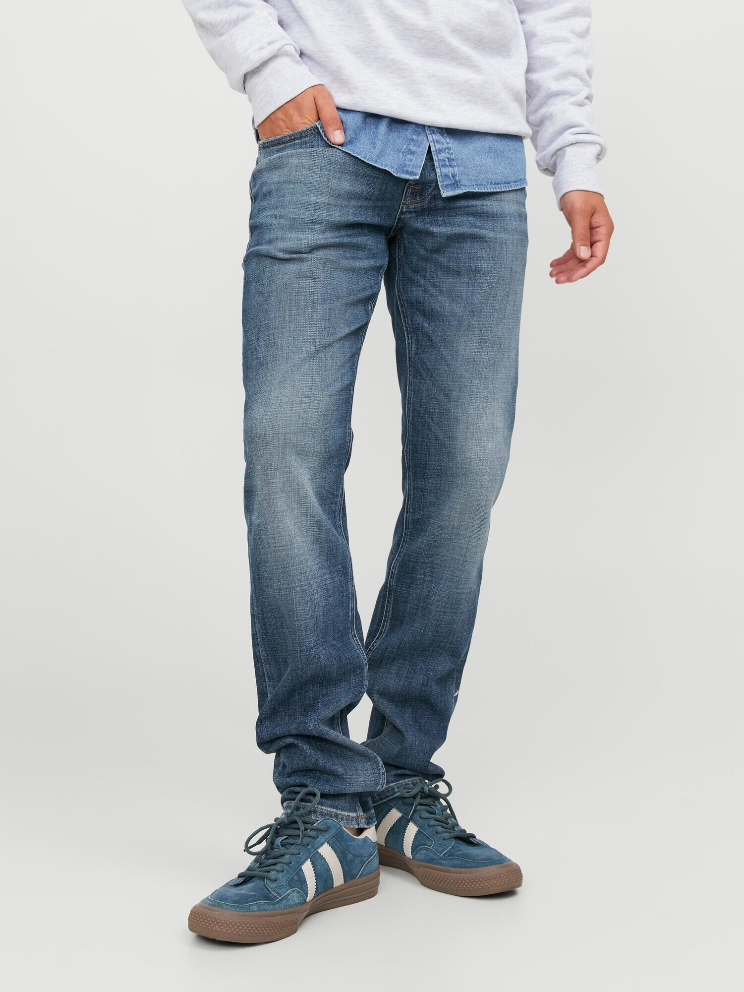 JACK & JONES Džínsy 'Glenn Ward' modrá denim - Pepit.sk