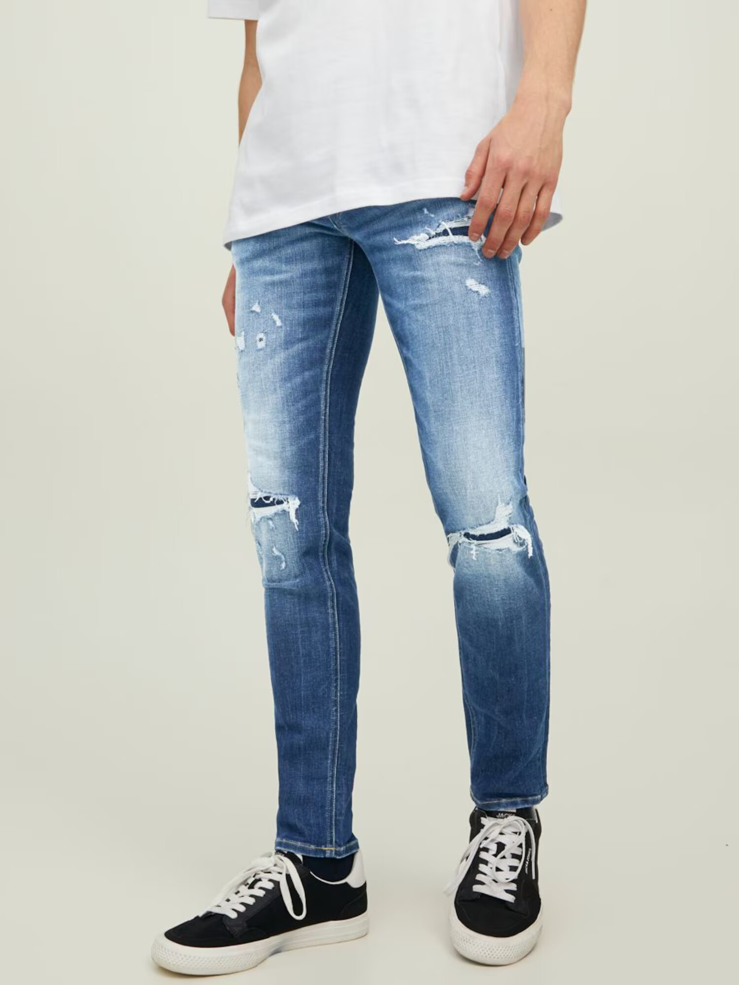 JACK & JONES Džínsy 'Liam' modrá denim - Pepit.sk