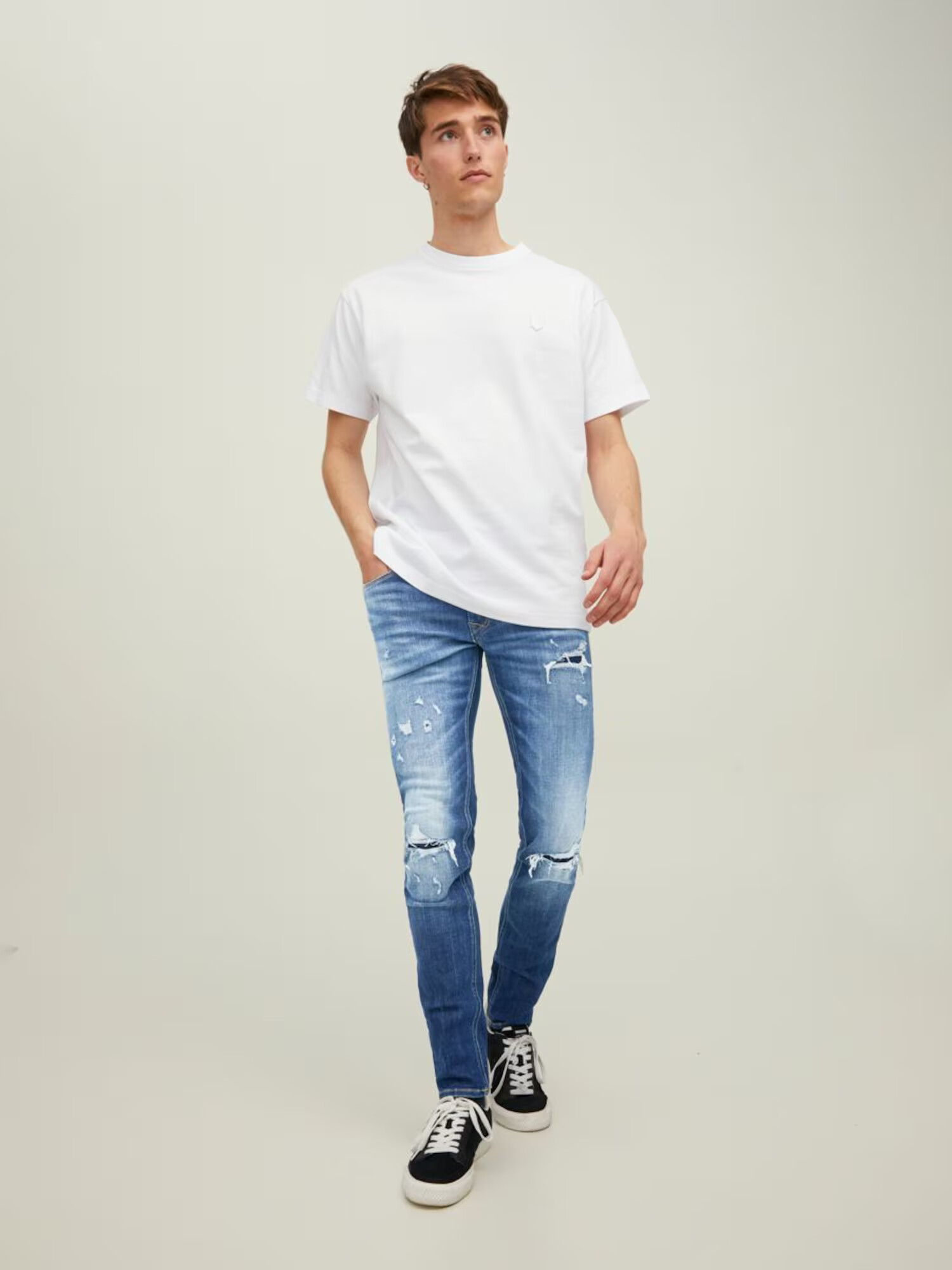 JACK & JONES Džínsy 'Liam' modrá denim - Pepit.sk