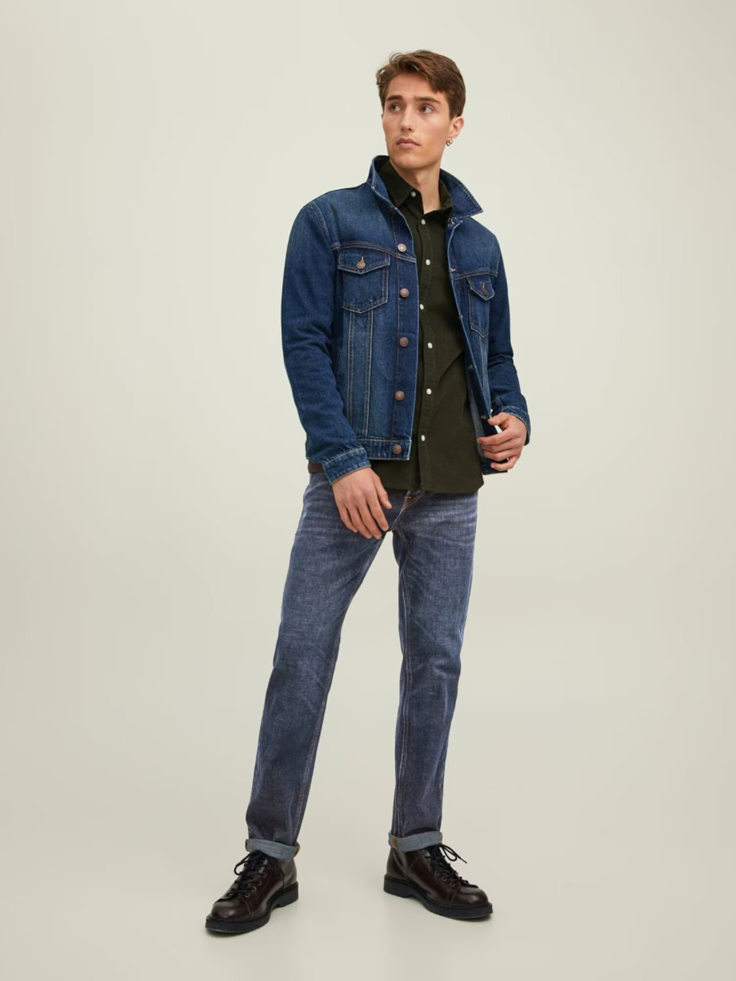 JACK & JONES Džínsy 'Mike' modrá denim - Pepit.sk