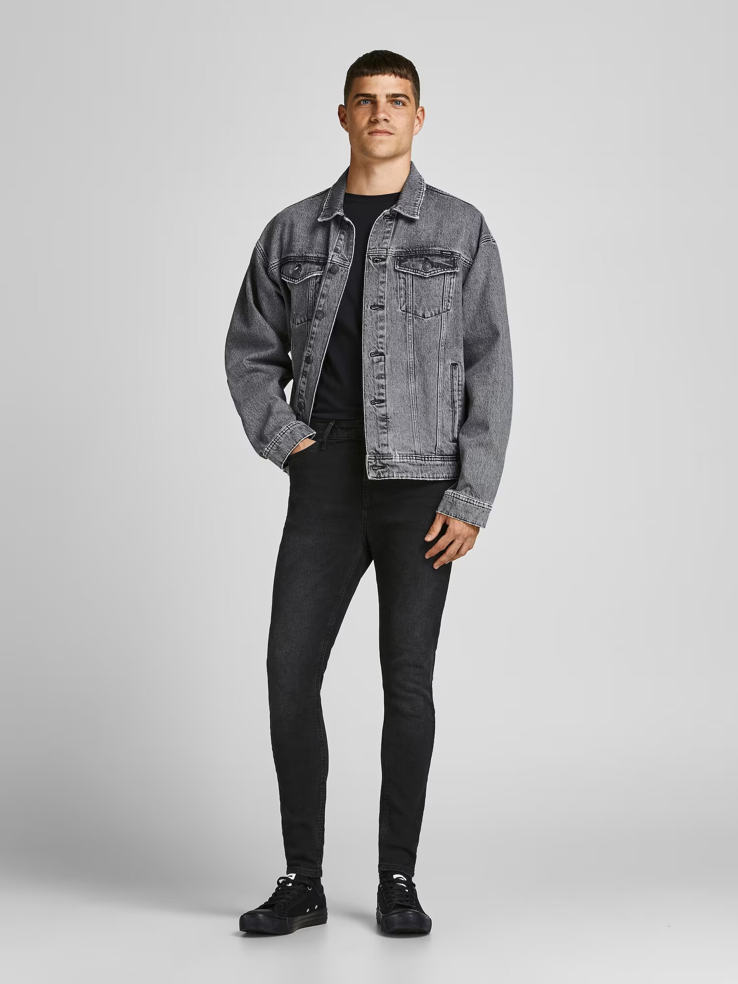 JACK & JONES Džínsy 'Pete' čierny denim - Pepit.sk