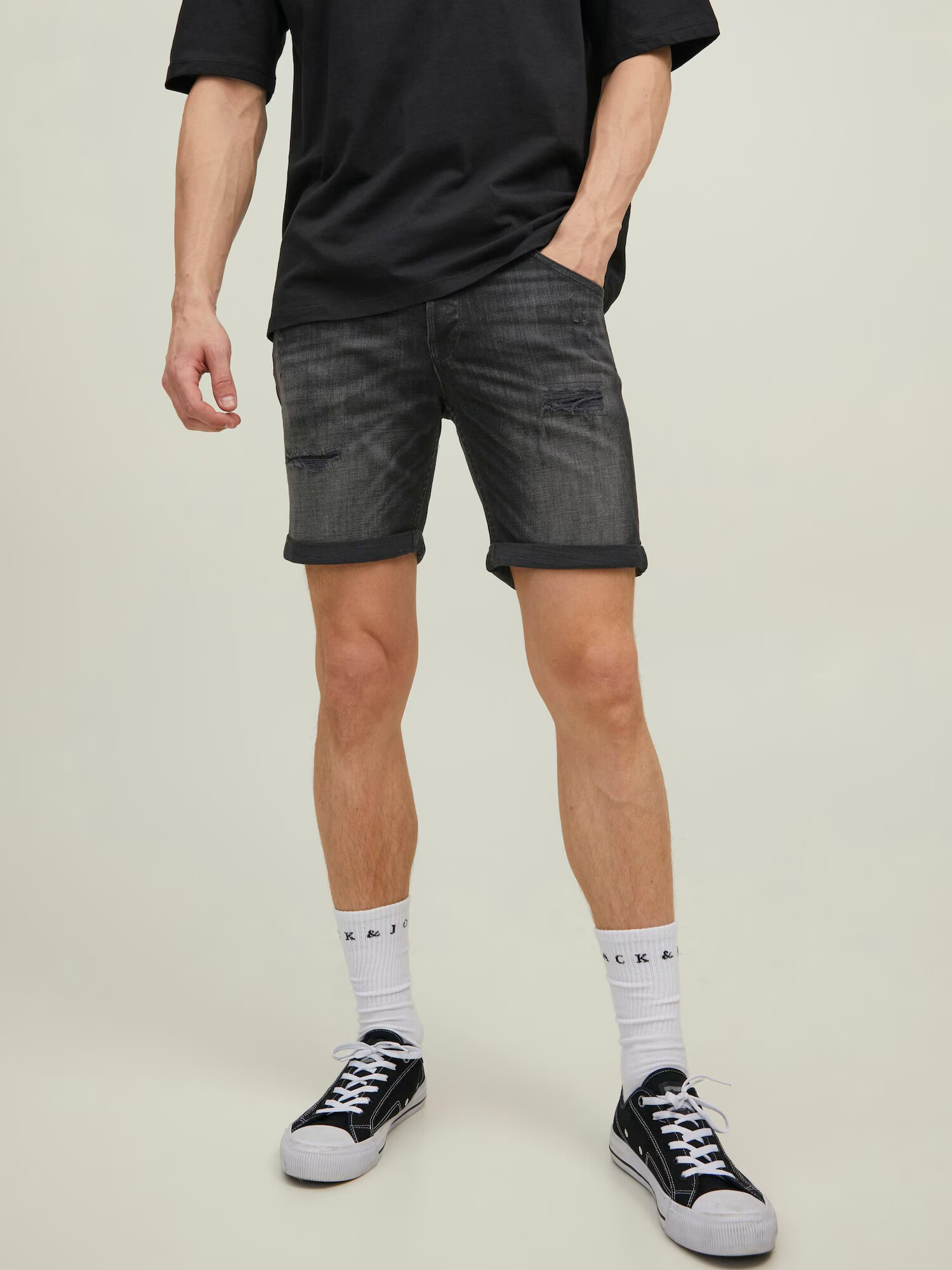 JACK & JONES Džínsy 'Rick' čierny denim - Pepit.sk