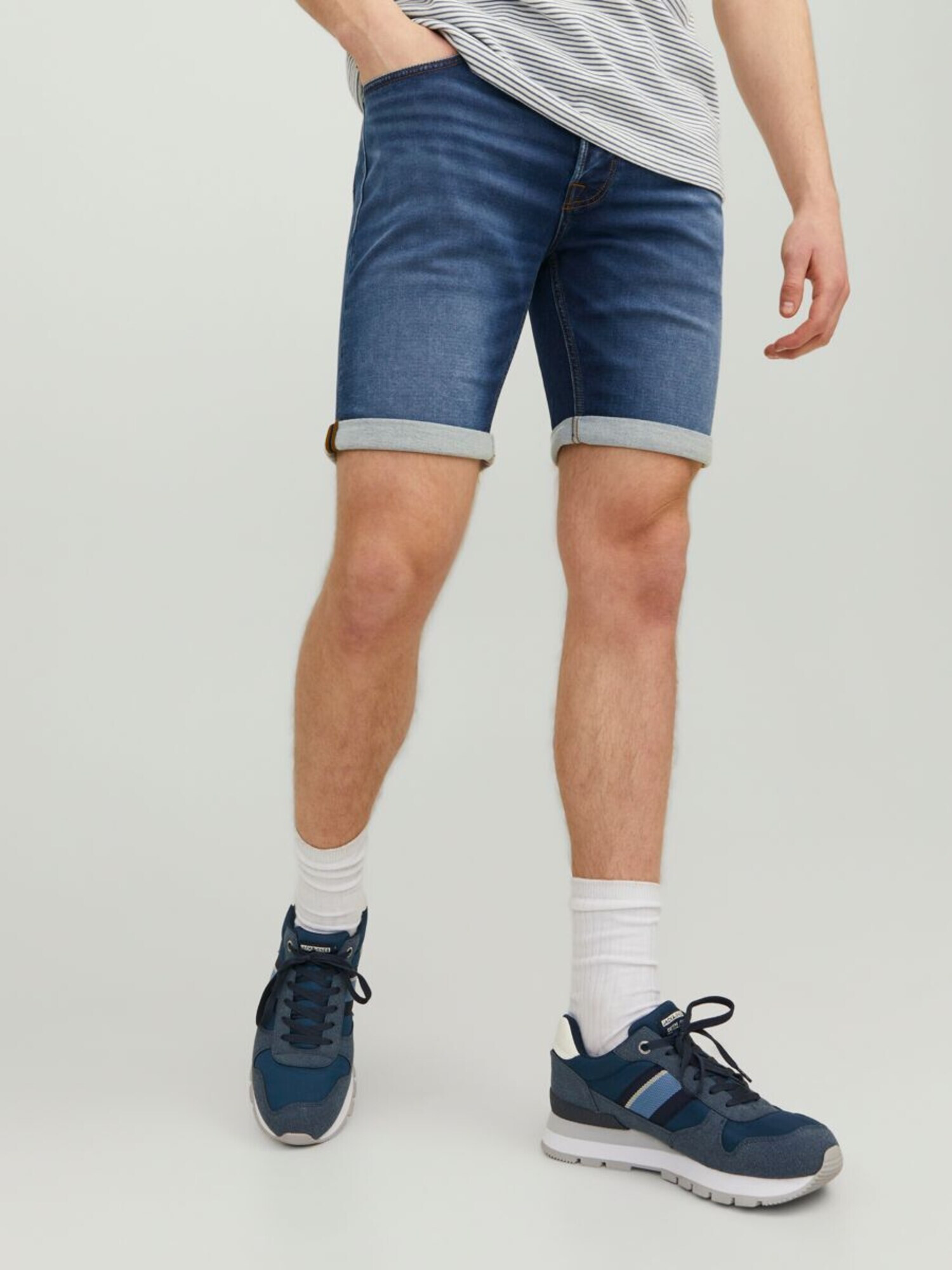 JACK & JONES Džínsy 'Rick' modrá denim / tmavomodrá - Pepit.sk