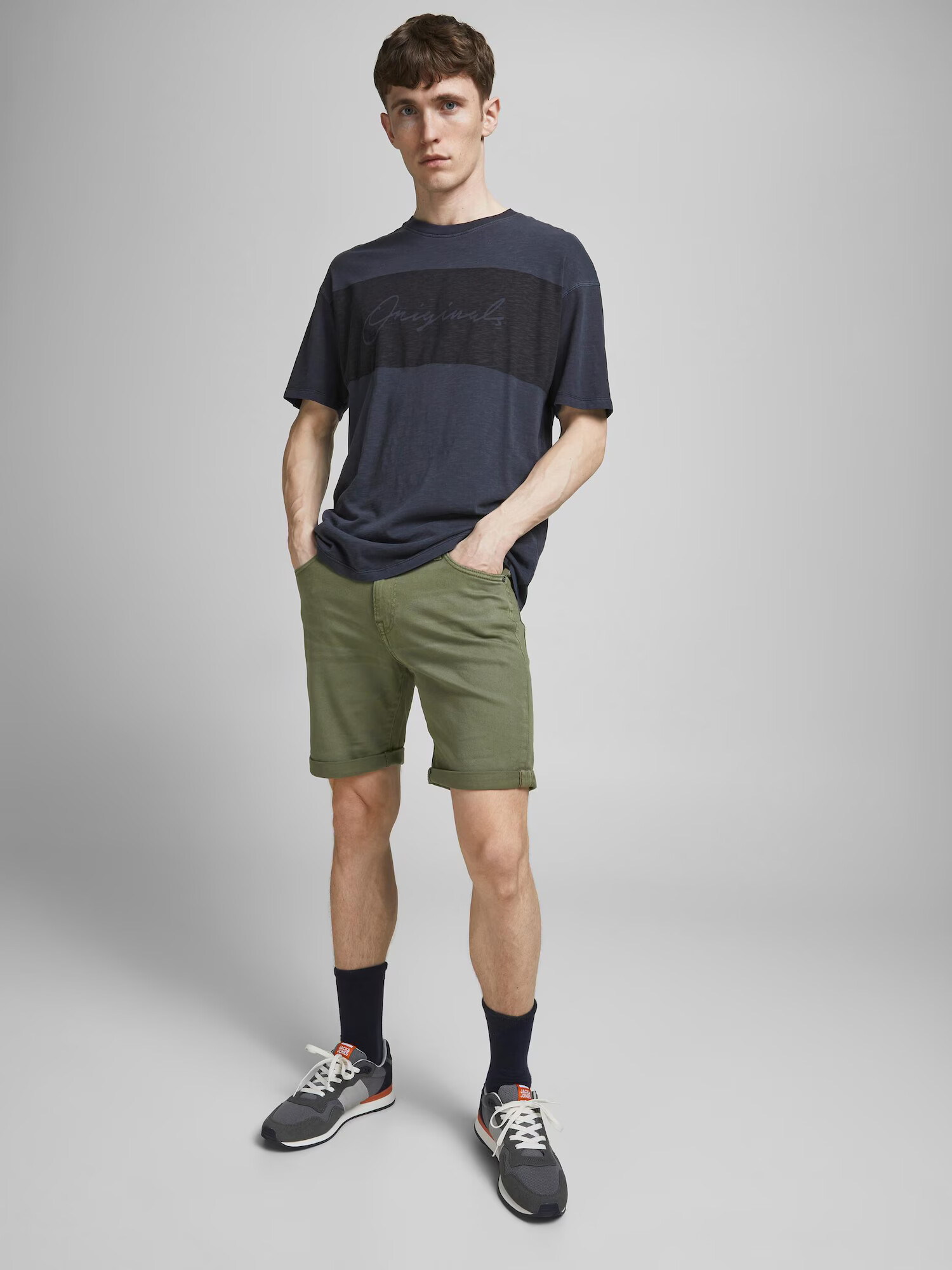 JACK & JONES Džínsy 'Rick' olivová - Pepit.sk