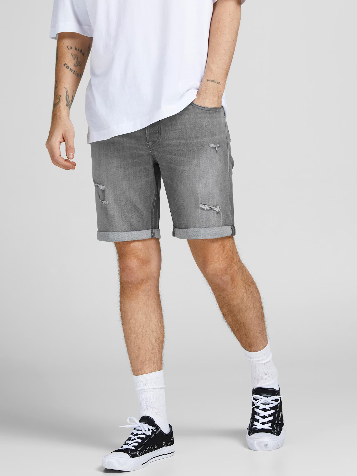 JACK & JONES Džínsy 'Rick' sivý denim - Pepit.sk