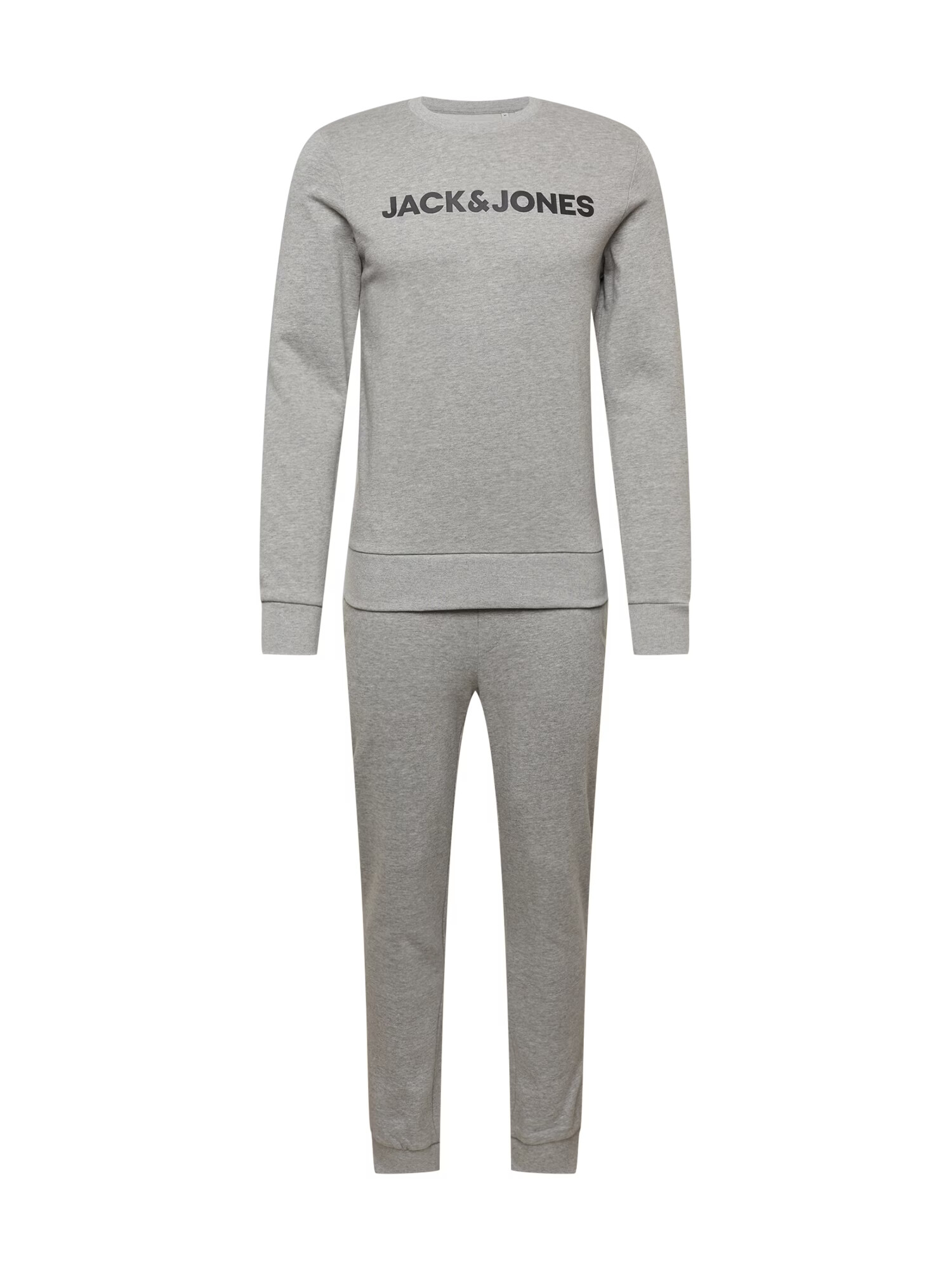 JACK & JONES Joggingová súprava tmavomodrá / sivá melírovaná / biela - Pepit.sk