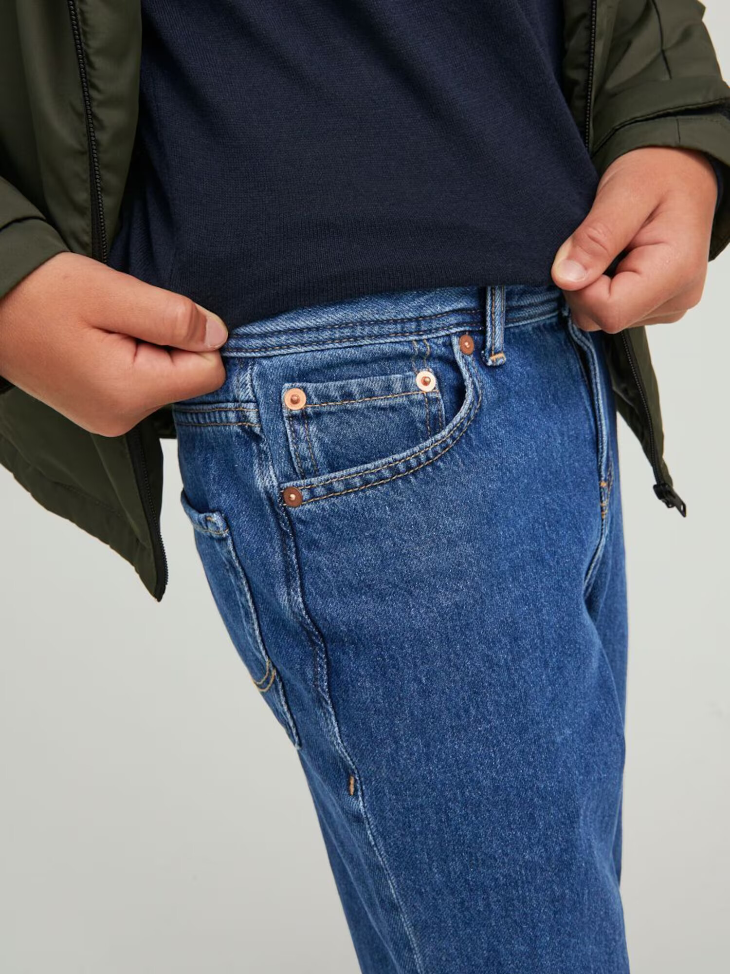 Jack & Jones Junior Džínsy 'Chris' modrá denim - Pepit.sk