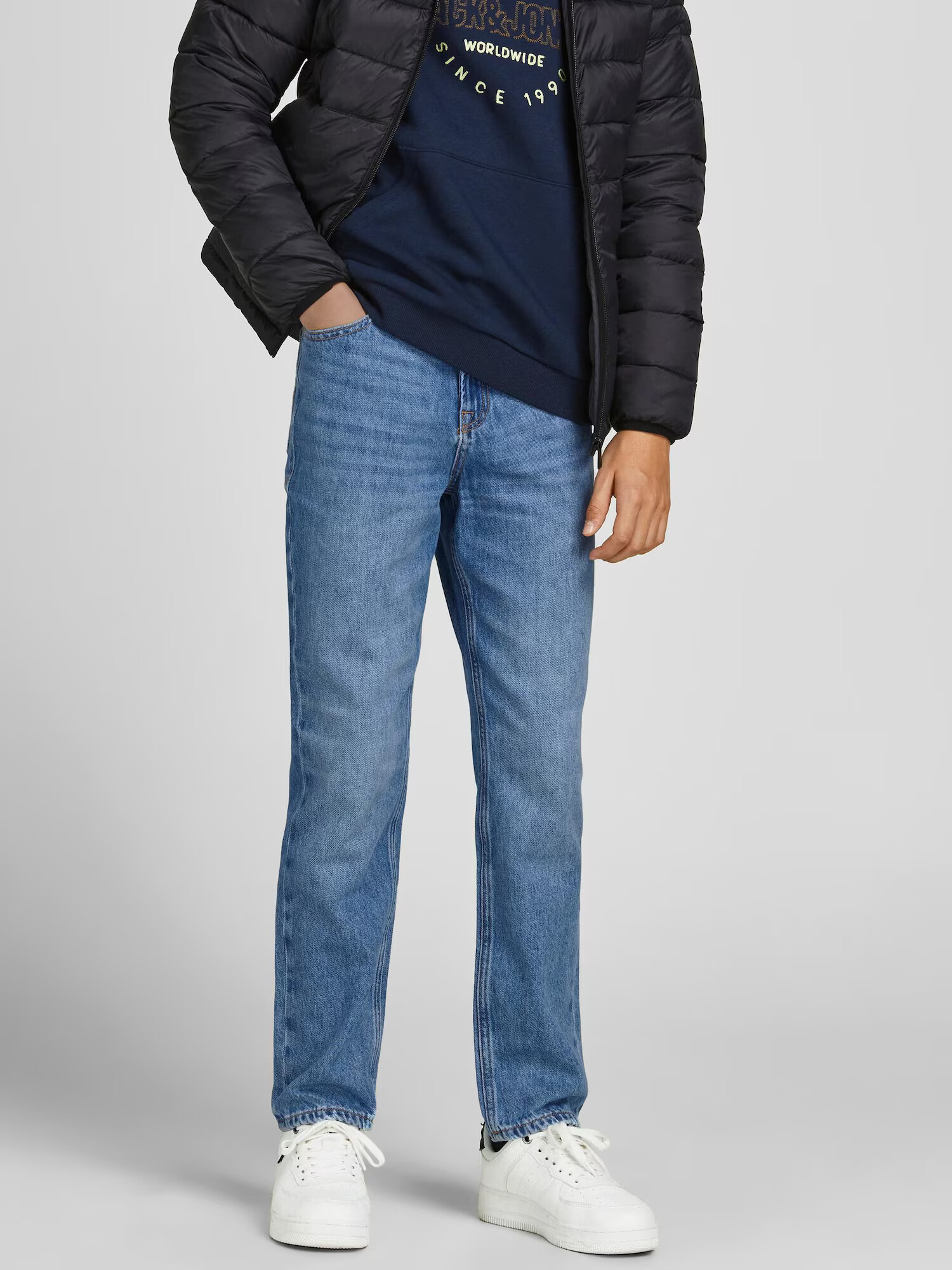 Jack & Jones Junior Džínsy 'Clark' modrá denim - Pepit.sk