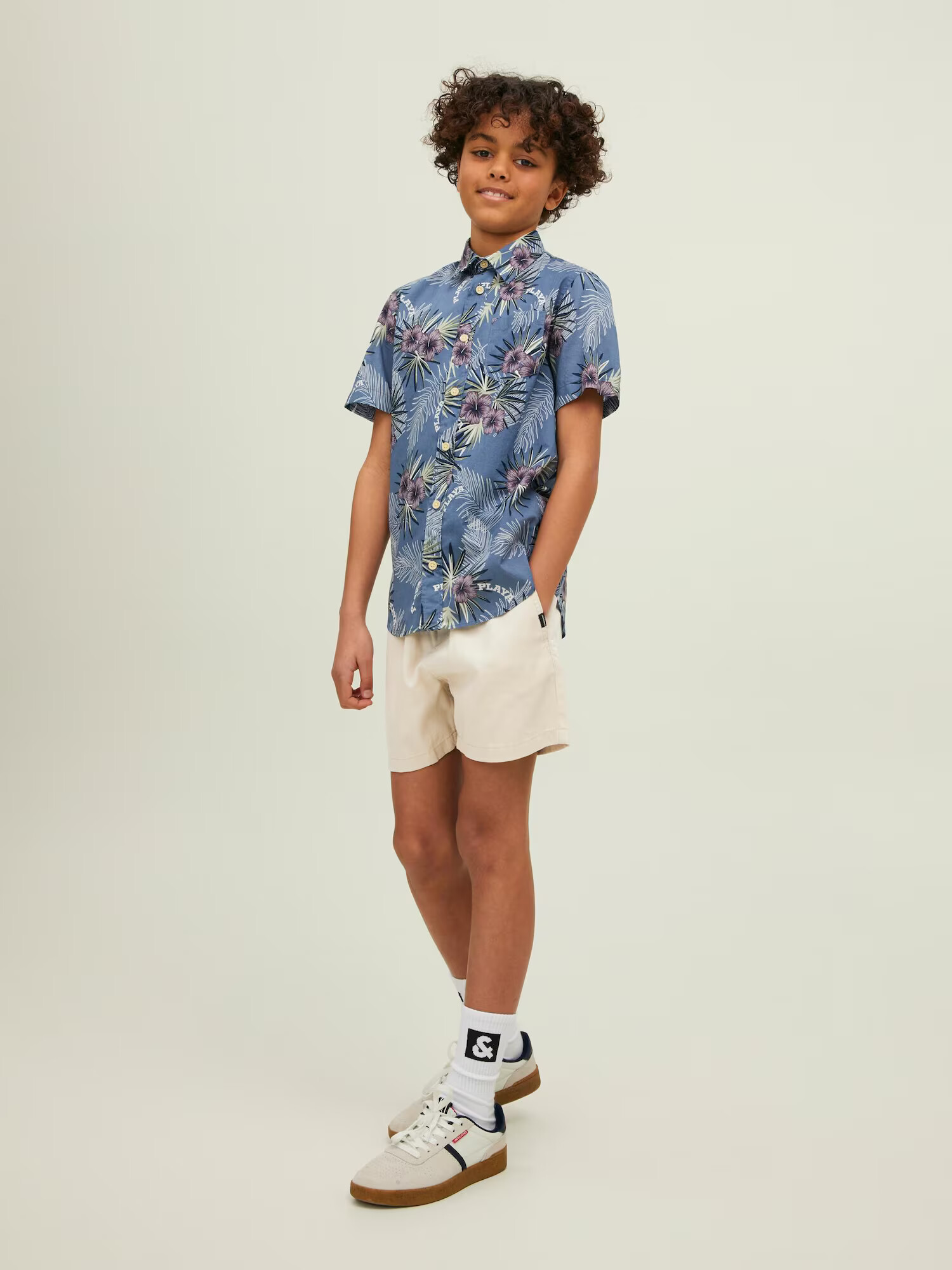 Jack & Jones Junior Džínsy 'Jeff' béžová - Pepit.sk